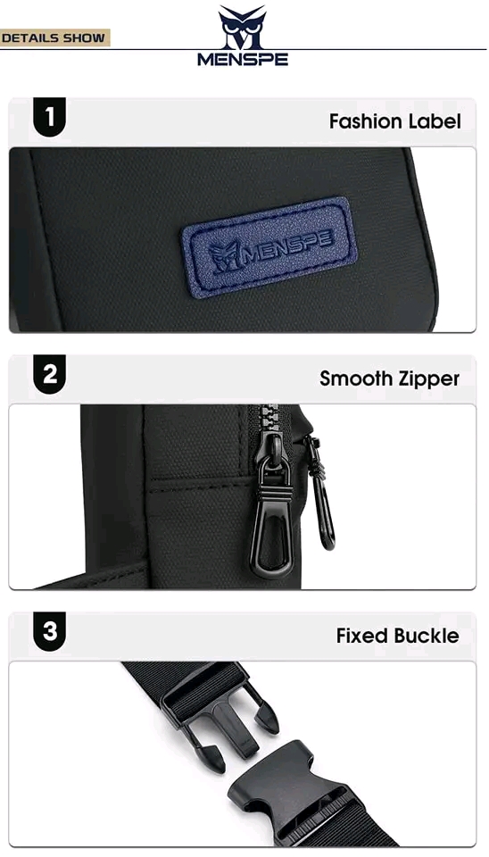 🎖️MENSPE Oxford Men Chest Bag Fashion Pouch Bag_img_7