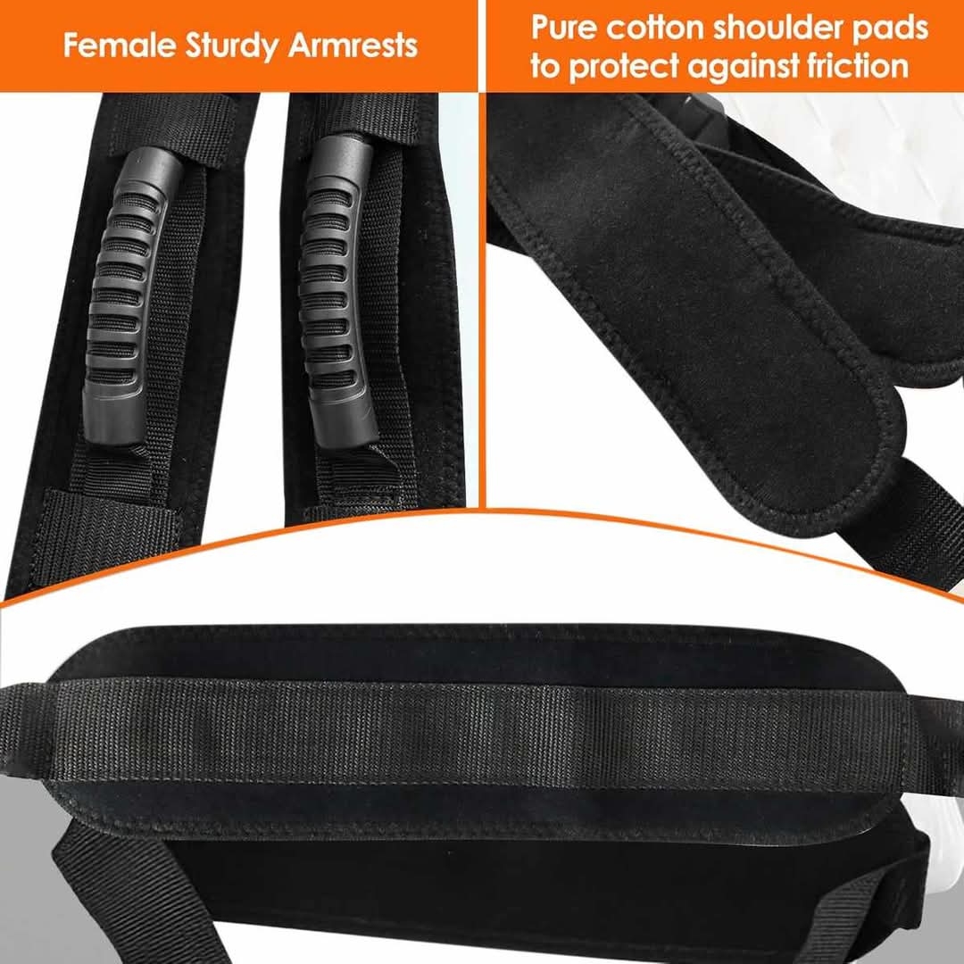 Adjustable BDSM Position Restraint Strap with Neck & Leg Support - Image 6