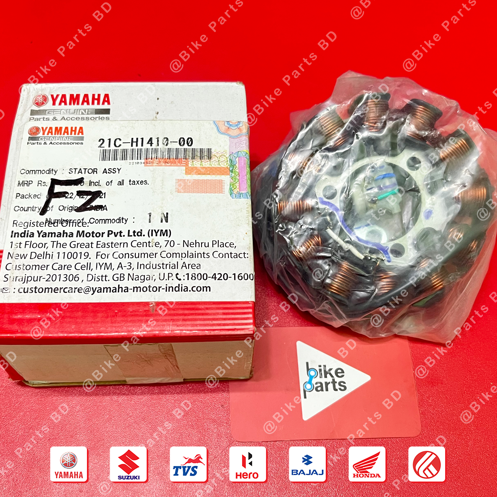 Stator Assy-Armchair Coil for Yamaha FZS V1 & Fazer V1 bike. thumbnail 2