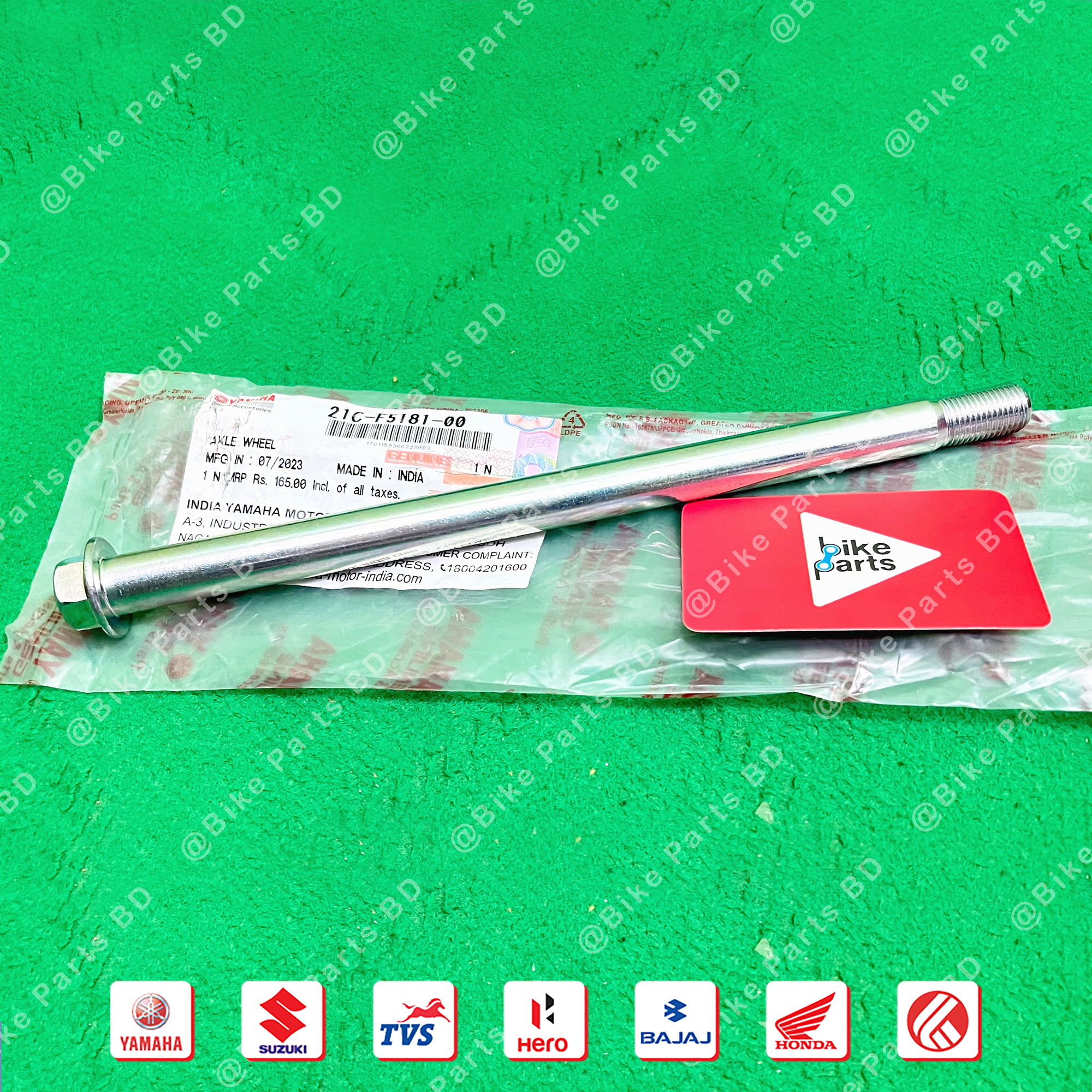 Axel Wheel (Sap Rod Front) For Yamaha FZS V1, FZS V2, FZS V3, FZS V4, Fazer V1, Fazer V2 bike. thumbnail 2