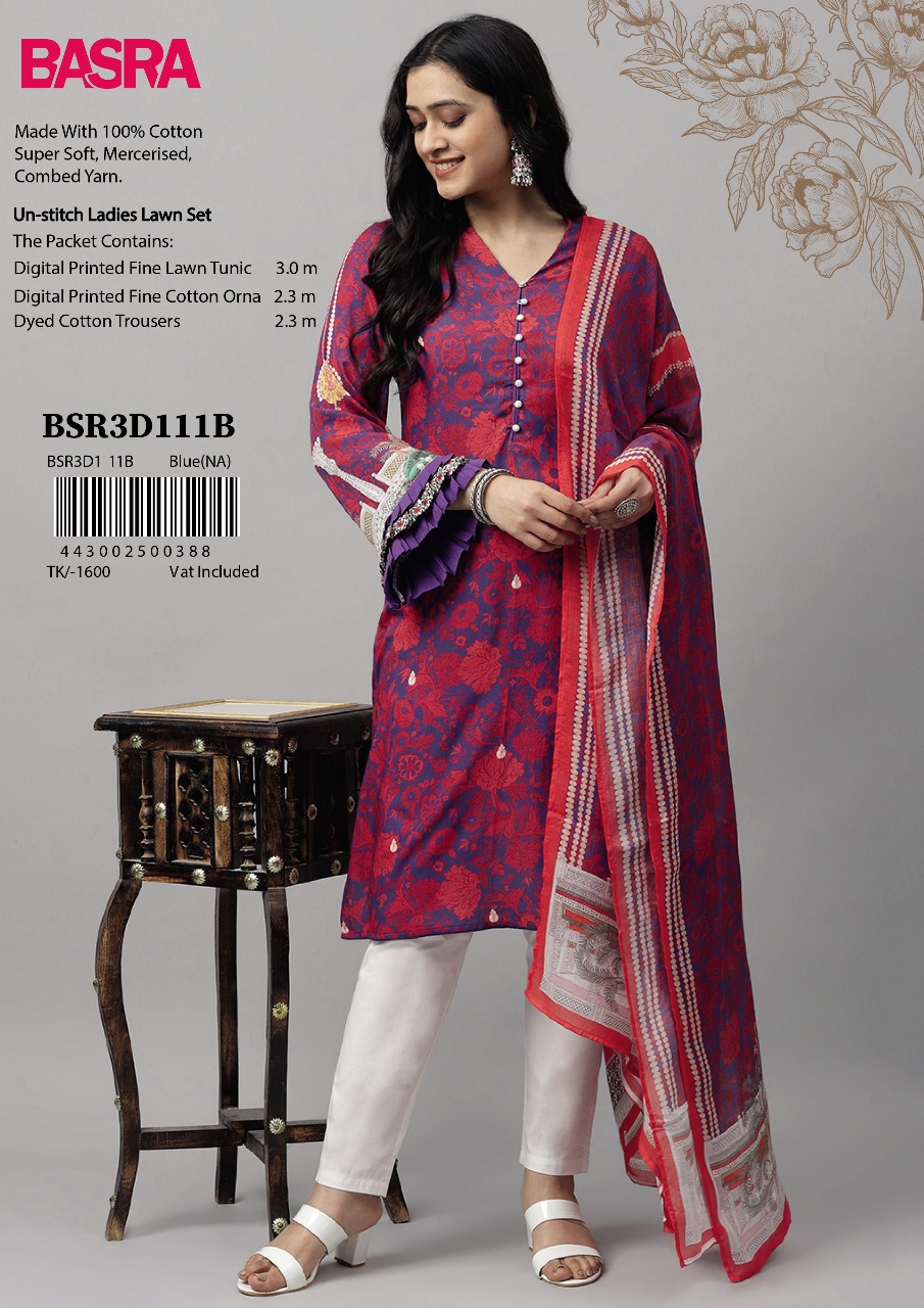 BASRA Unstiched 3 Pcs Set_img_0