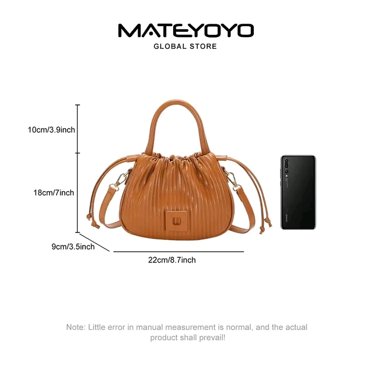 👜MATEYOYO Women Shoulder Bag Soft PU Bags Drawstring Bag Fashion_img_4
