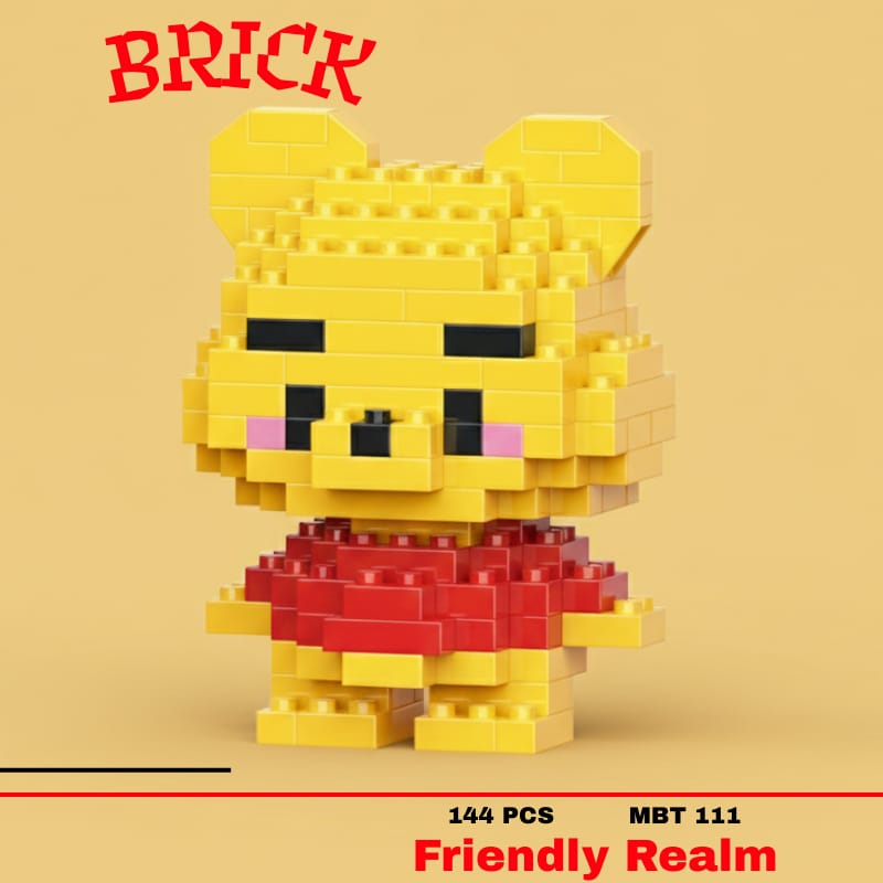 Mini Brick Cute Bear Toy – 144 PCS Building Set (MBT-111)