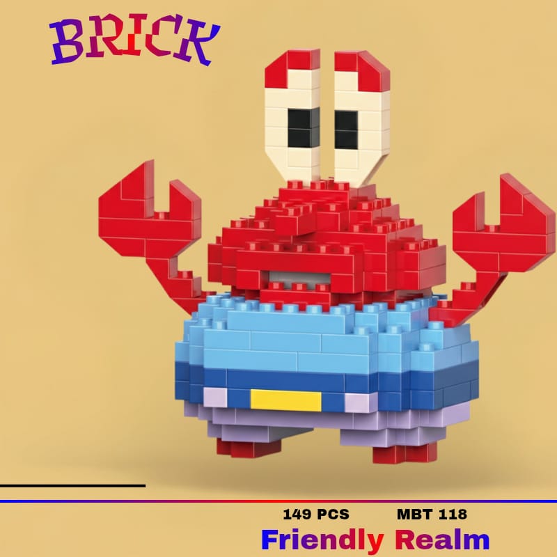 Mini Brick Cute Crab Toy – 149 PCS Building Set (MBT-118)