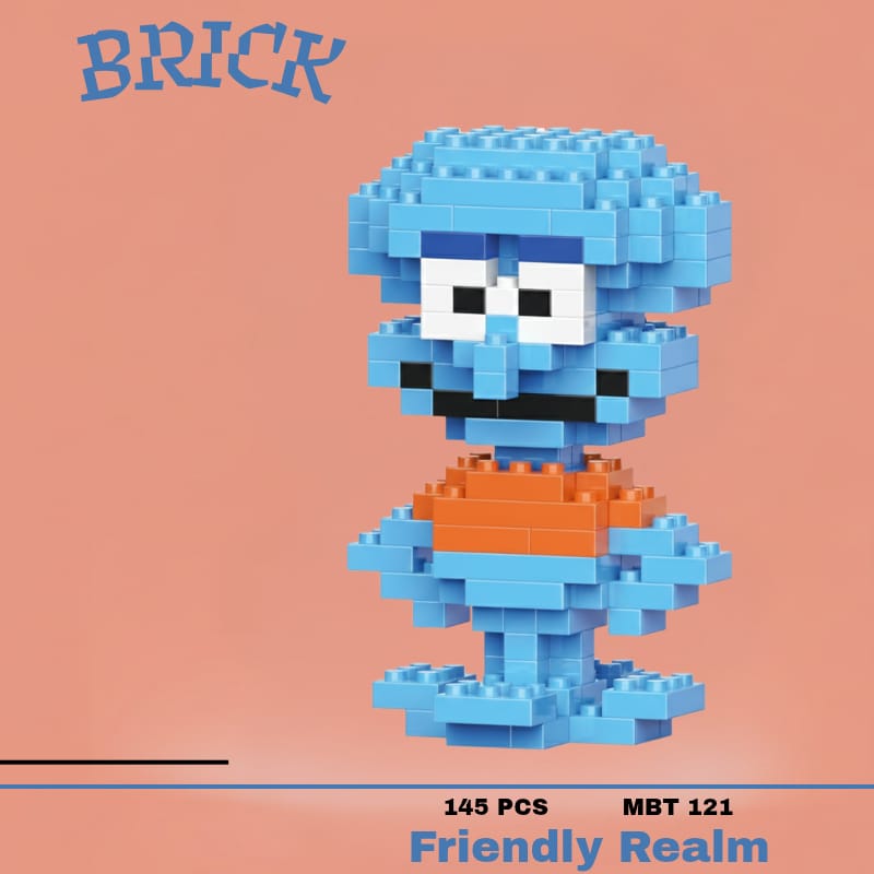 Mini Brick Blue Cartoon Toy – 145 PCS Building Set (MBT-121)