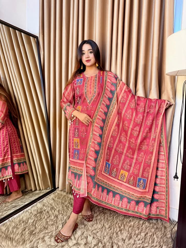 Georgette Readymade Three Piece_img_2