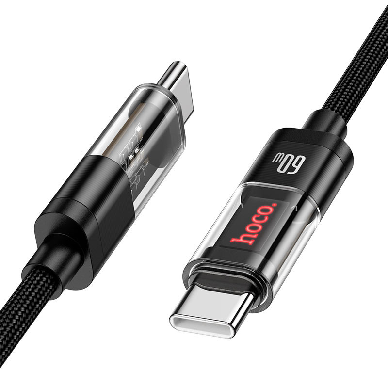 Hoco U116 60w 1.2m Type-C To Type-C Cable_img_1