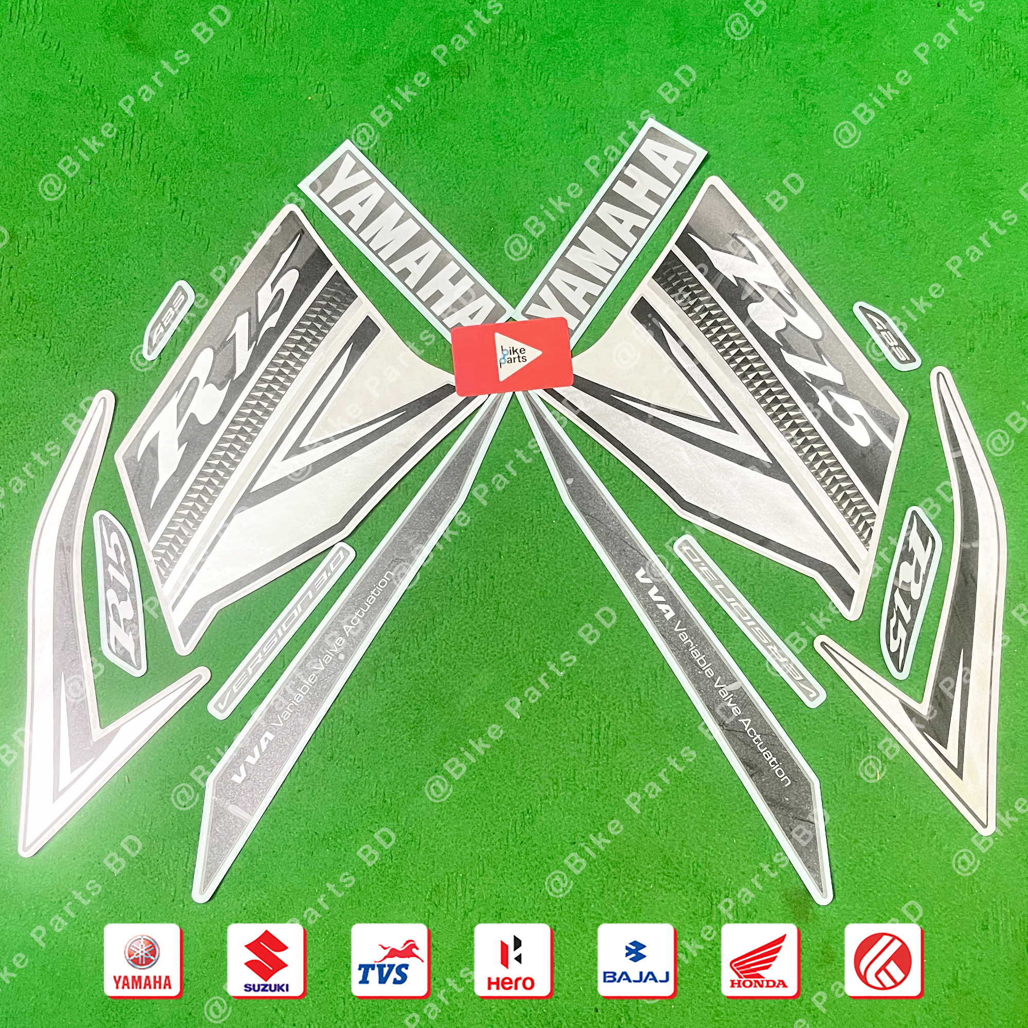 Full Set Sticker for Yamaha R15 V3 (Dark Night) bike. thumbnail 2