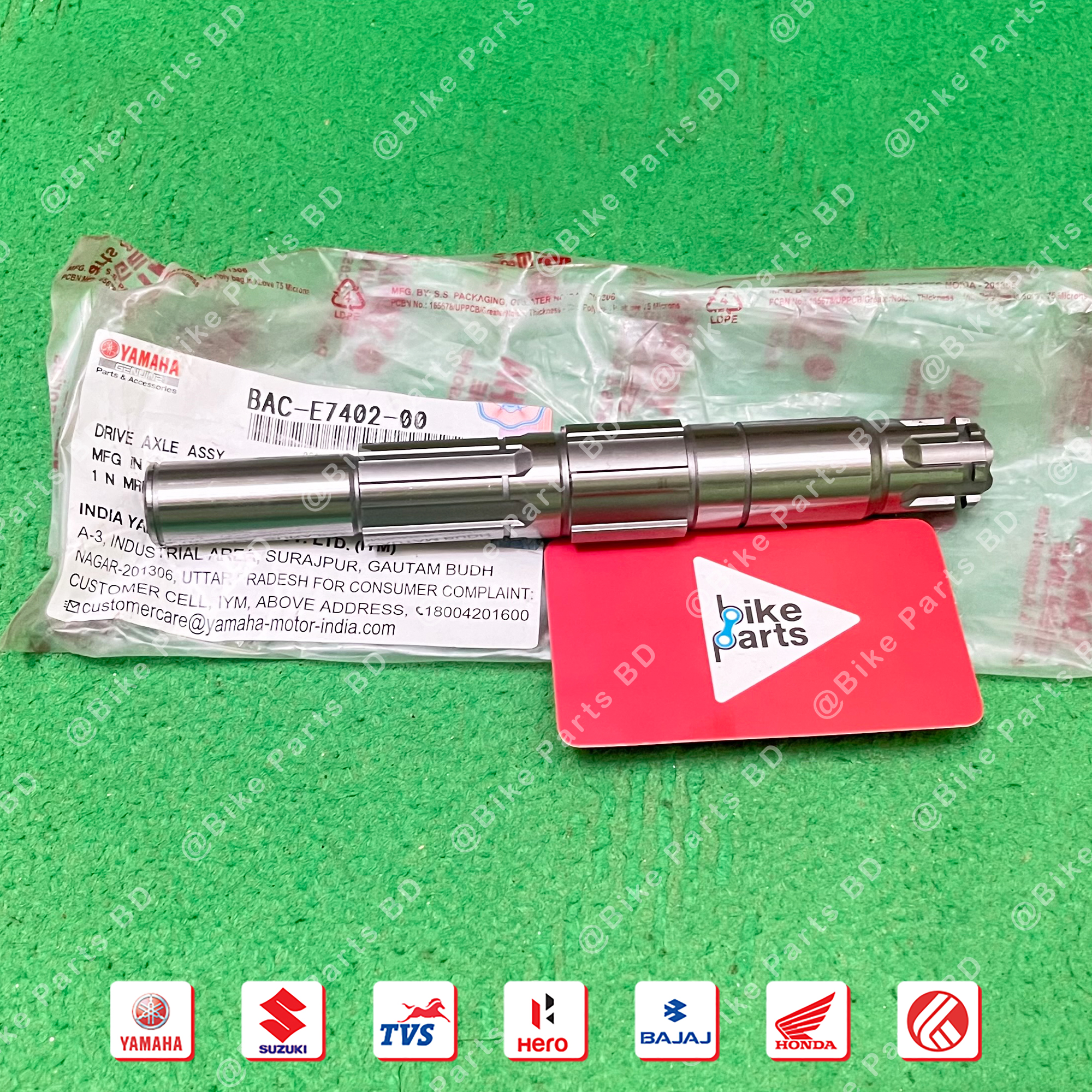 Drive Axel Assy (Front Sprocket Sap) for Yamaha FZS V1, FZS V2, FZS V3, FZS V4, Fazer V1, Fazer V2 bike. thumbnail 3