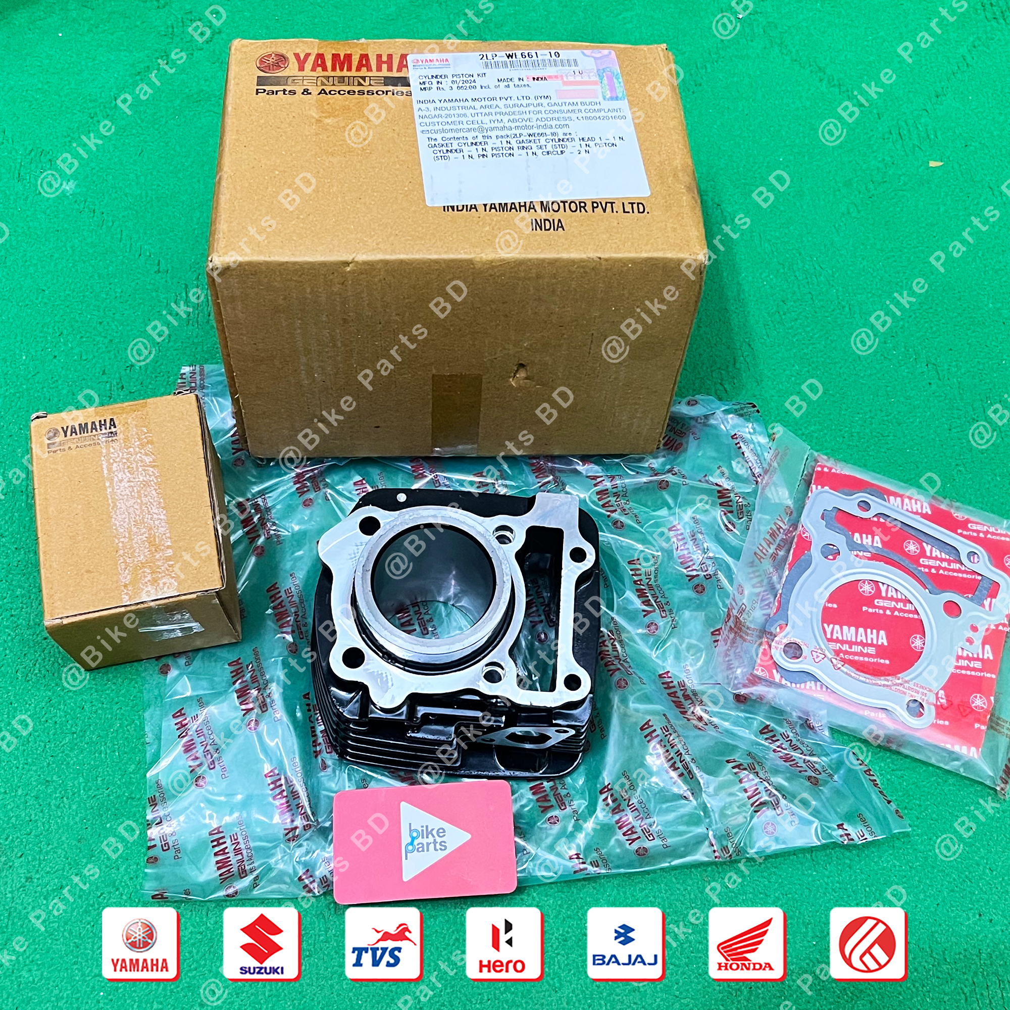 Cylinder Head Assy for Yamaha Saluto 125 bike. thumbnail 3