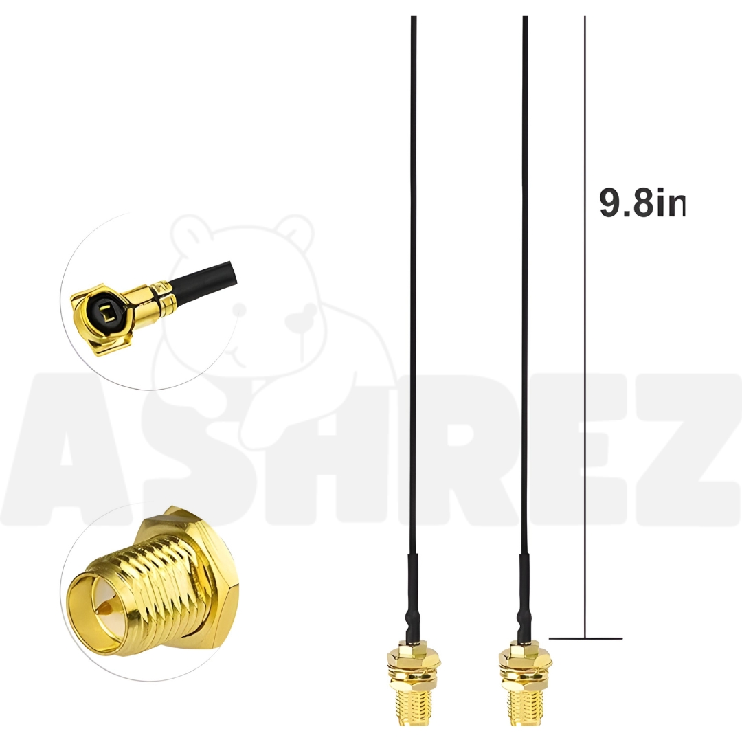 Eightwood 2.4GHz 5GHz Dual Band RP-SMA Male WiFi Antenna + IPEX MHF4 to RP-SMA Female Cable (2-Pack)_img_4