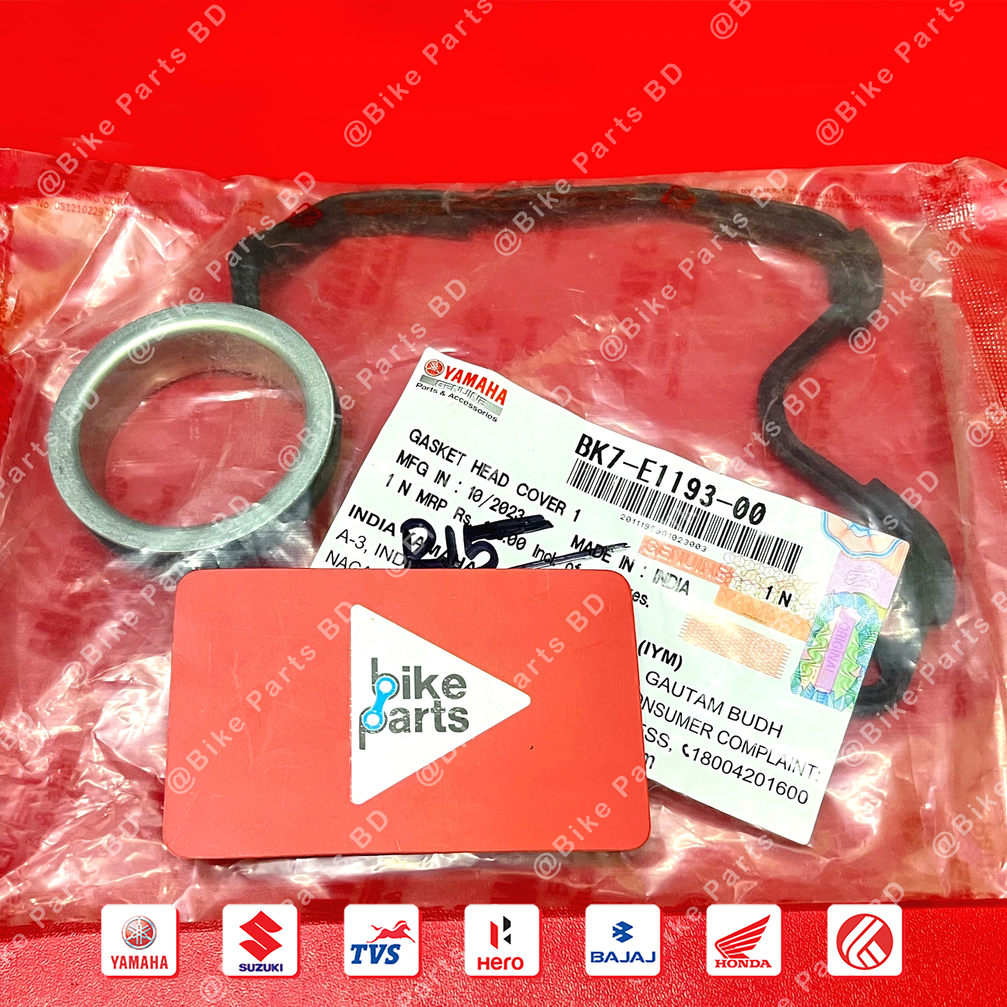 Head Gasket/Head Rubber For Yamaha R15 V3, R15 V4, R15M, MT15 Bike. thumbnail 2