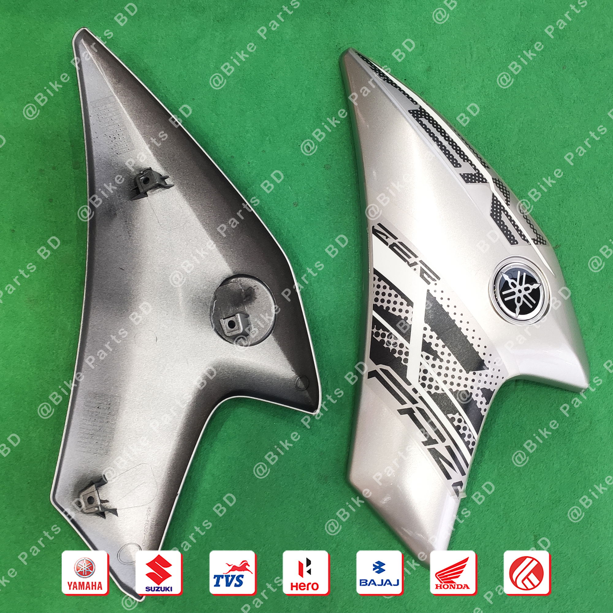 1/2 Part (Silver & Black) for Yamaha Fazer V1 Black Color bike.