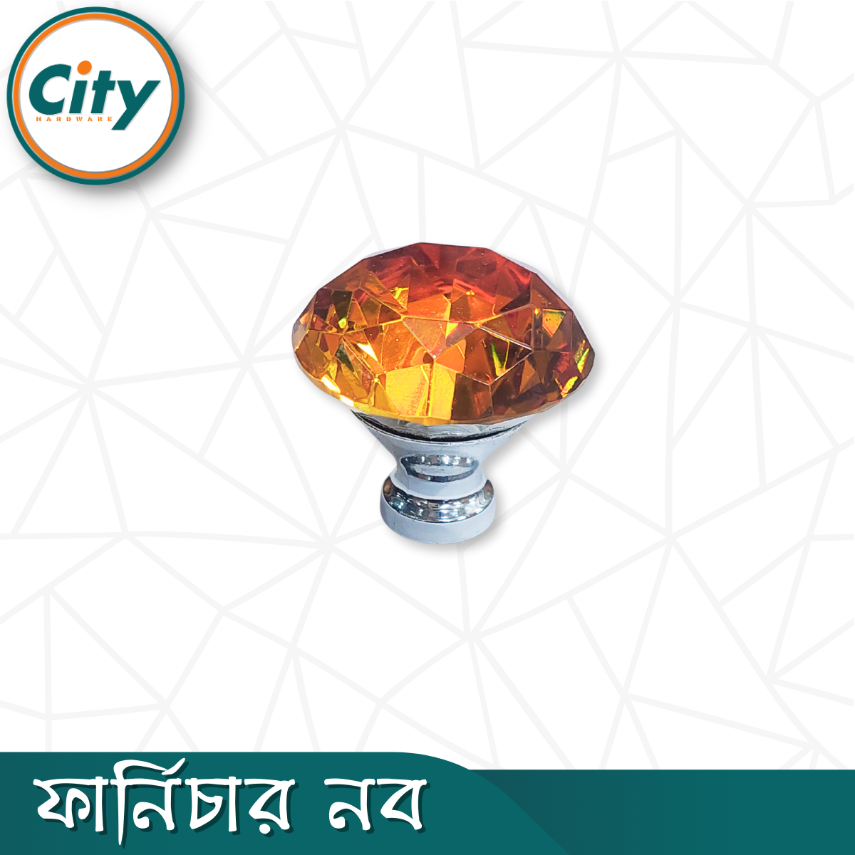 ১ পিস ফার্নিচার নব বিগ সাইজ ডায়মন্ড শেপ ক্রিস্টাল নব ক্যাবিনেটের ড্রয়ার নব বাড়ি অফিস চেস্ট ক্যাবিনেটের জন্য_img_1