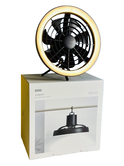 JISULIFE FA17 Rechargeable Fan With LED Light And Table Tripod_img_0