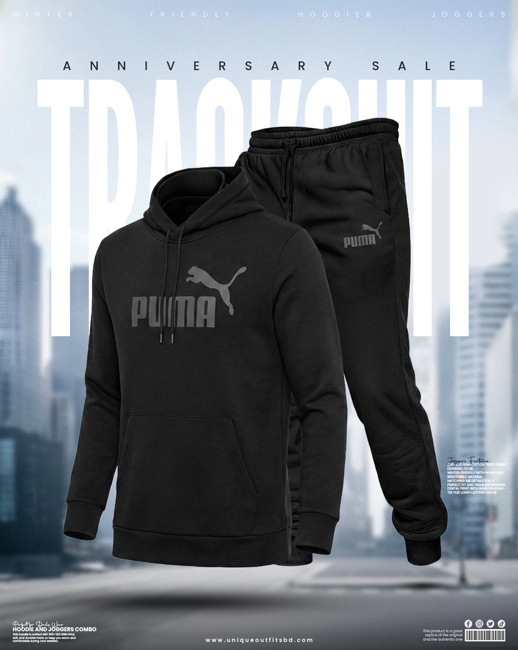 HJ04 Premium Winter Hoodie & Joggers Combo Set_img_0
