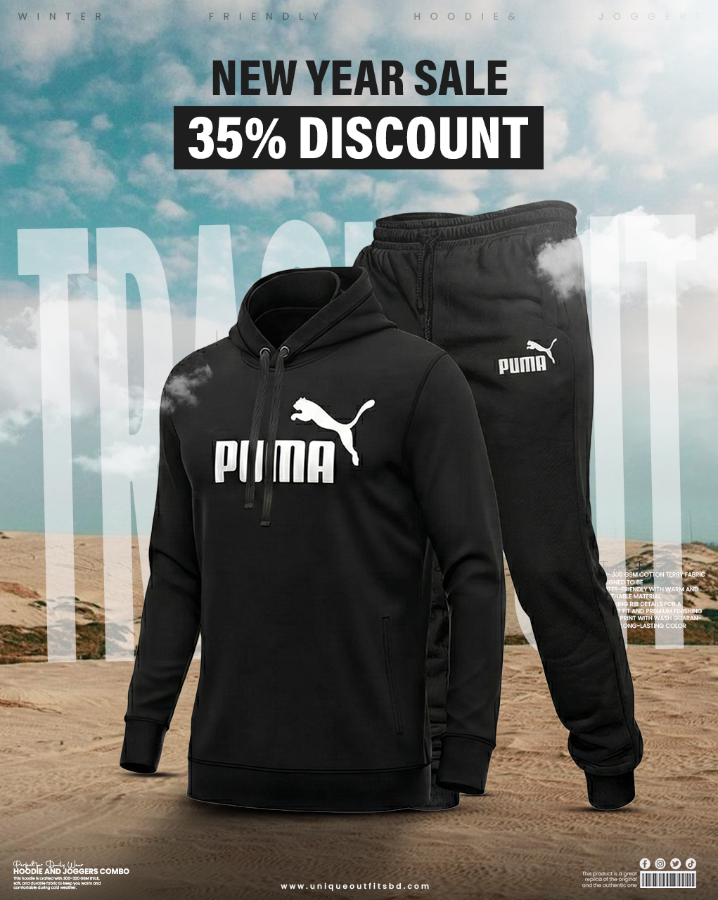 HJ06 Premium Winter Hoodie & Joggers Combo Set_img_0