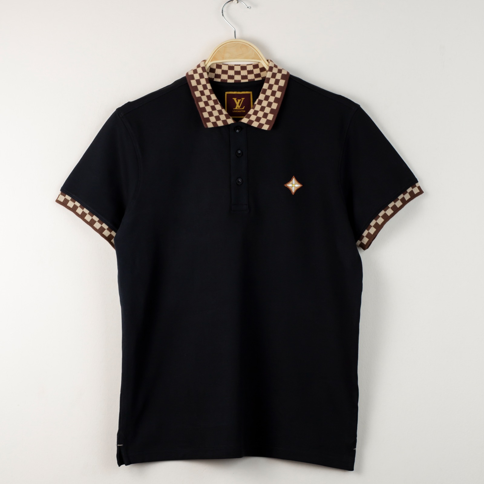 Exclusive Collection LV Cotton Spandex Polo Black_img_0