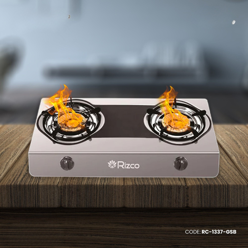 Rizco Gas Burner 27" RTZ 307 (Black & Silver) RC-1337-GSB
