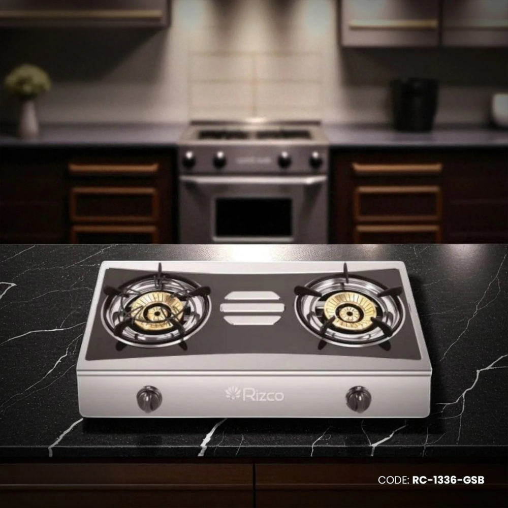 Rizco Gas Burner 27" RTZ 303 (Black & Silver) RC-1336-GSB
