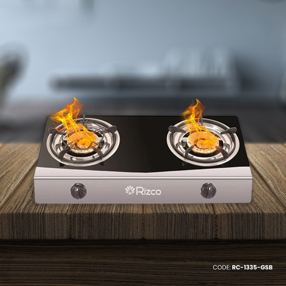 Rizco Gas Burner 27" RTZ 305 (Black & Silver) RC-1335-GSB