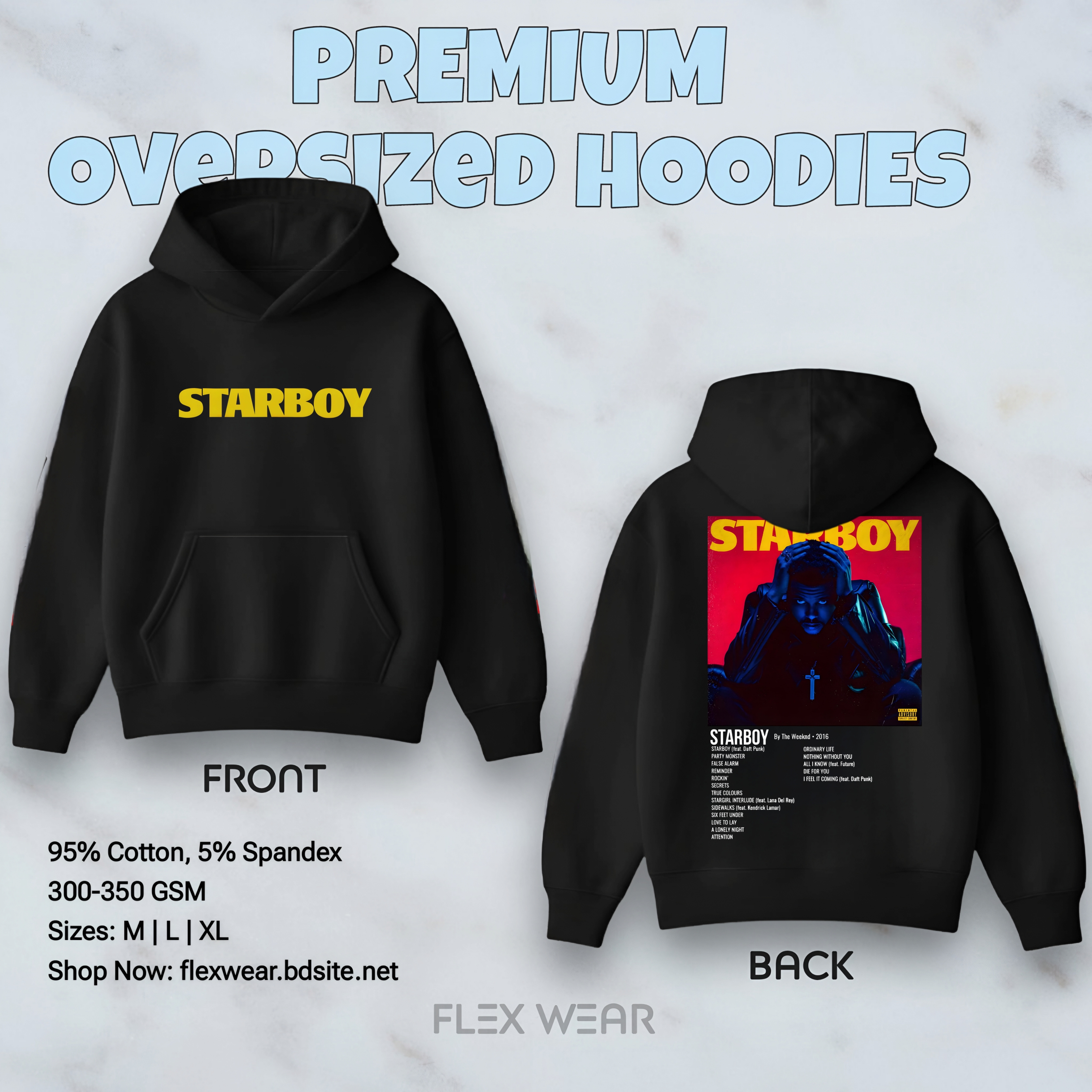Starboy Oversized Hoodie