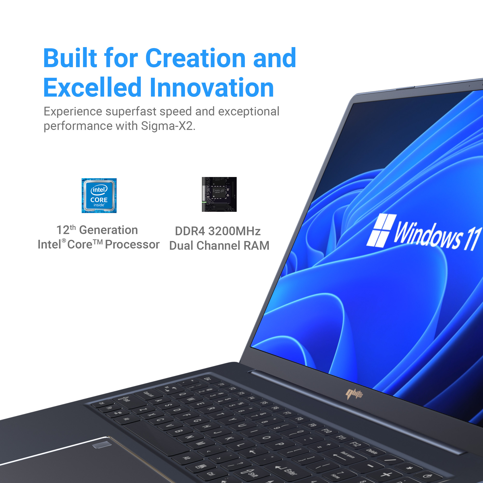 Qbits Sigma X2 Laptop Intel® Core™ i5-1240P (4.40 GHz 12 MB Cache) with 16 GB RAM and 1TB M.2 Western Digital NVMe SSD_img_5