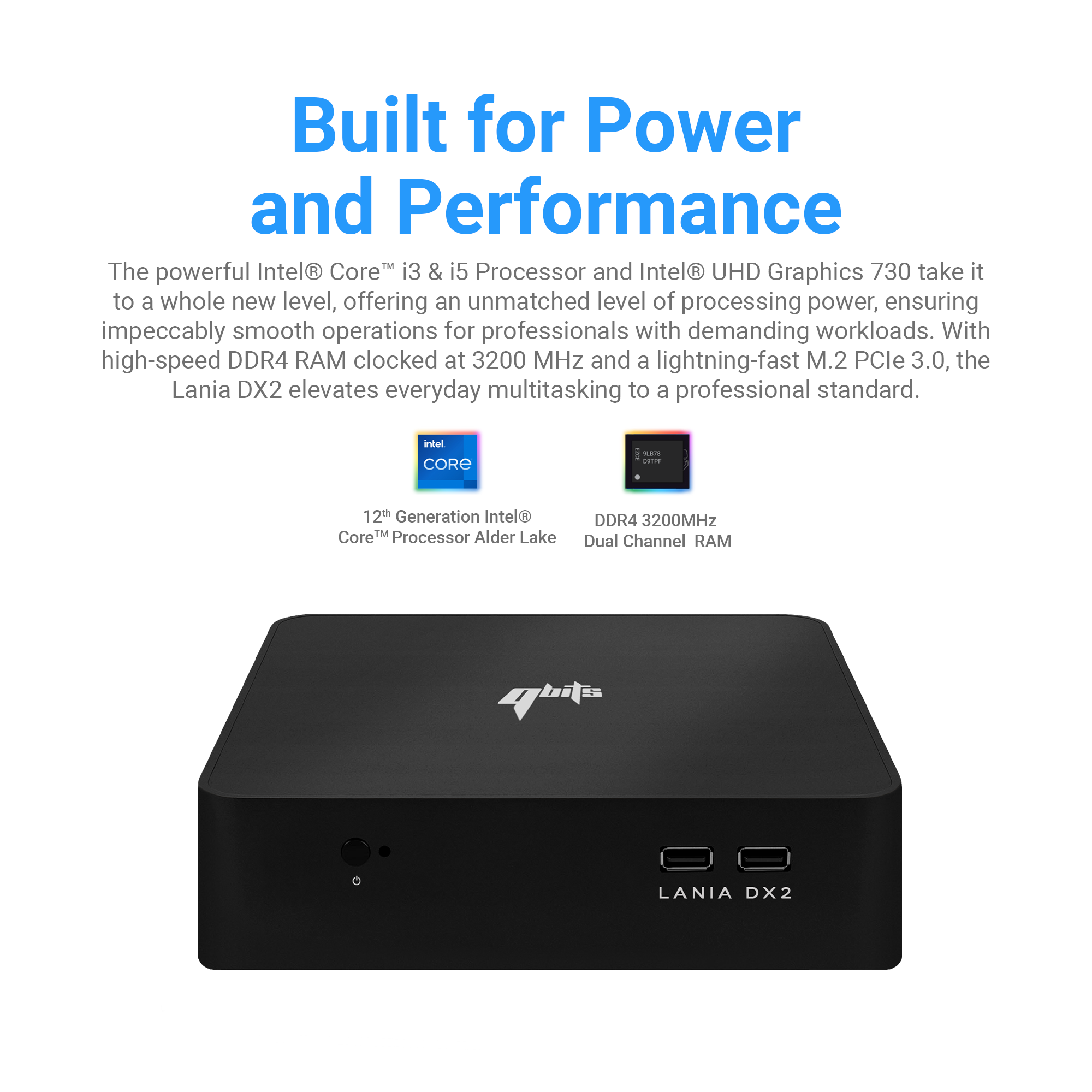 Qbits Lania DX2 Core™ i3-12100 8 GB RAM 500 GB M.2 NVMe SSD_img_5