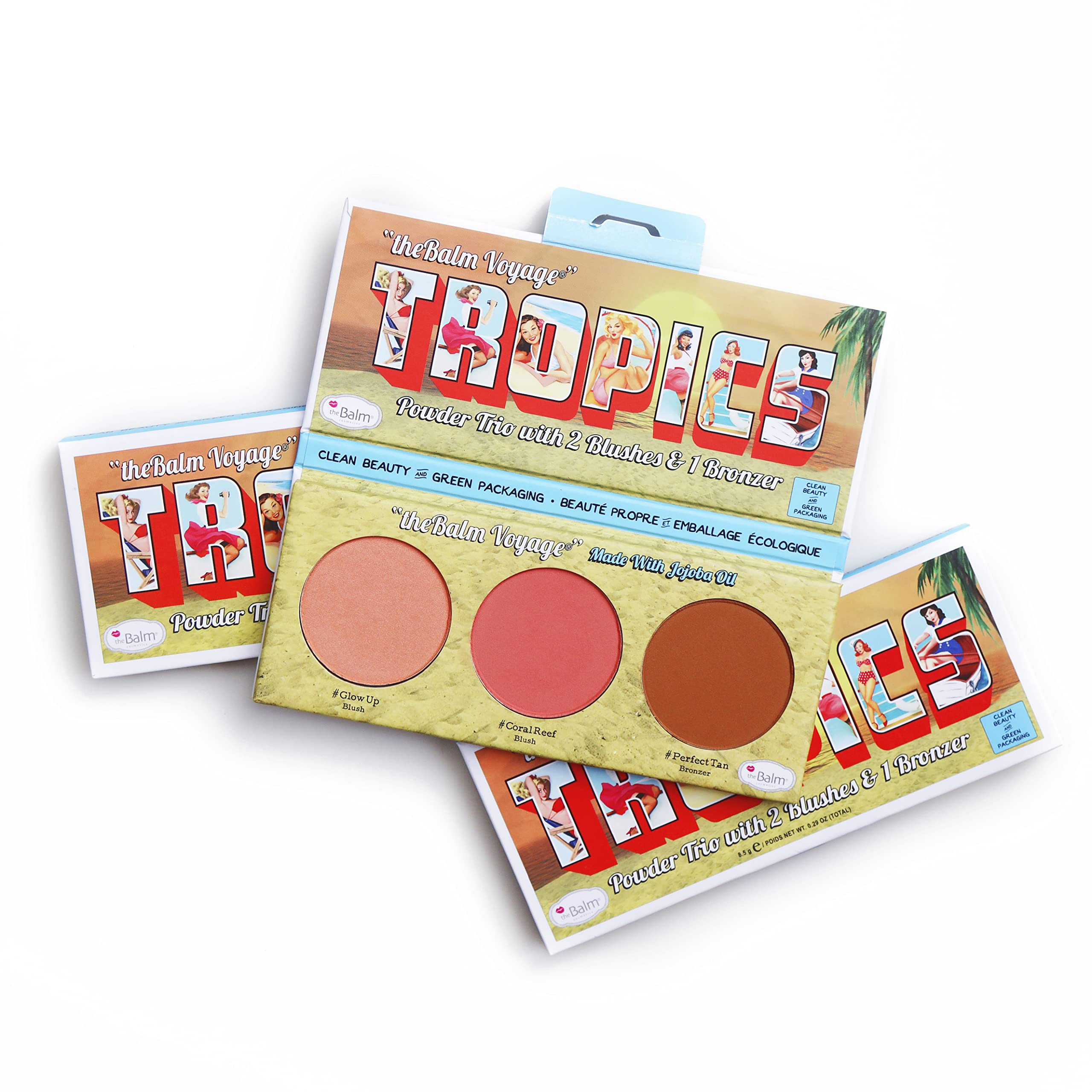 The Balm – The Balm Voyage Tropics Powder Trio (Glow Up, Coral Reef, Perfect Tan)