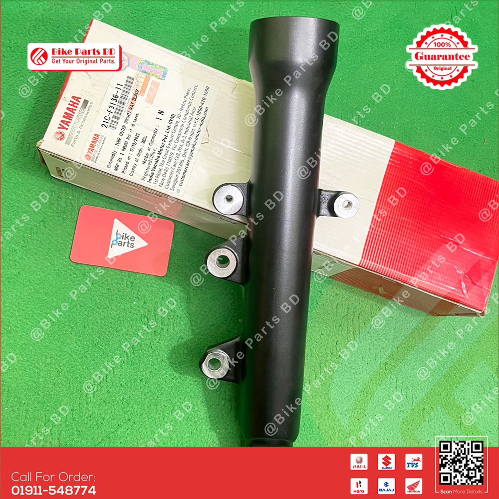 Tube Outer Right (Fork Breal) for Yamaha FZS V1, FZS V2 (Single Disk), Fazer V1, Fazer V2 bike. thumbnail 2