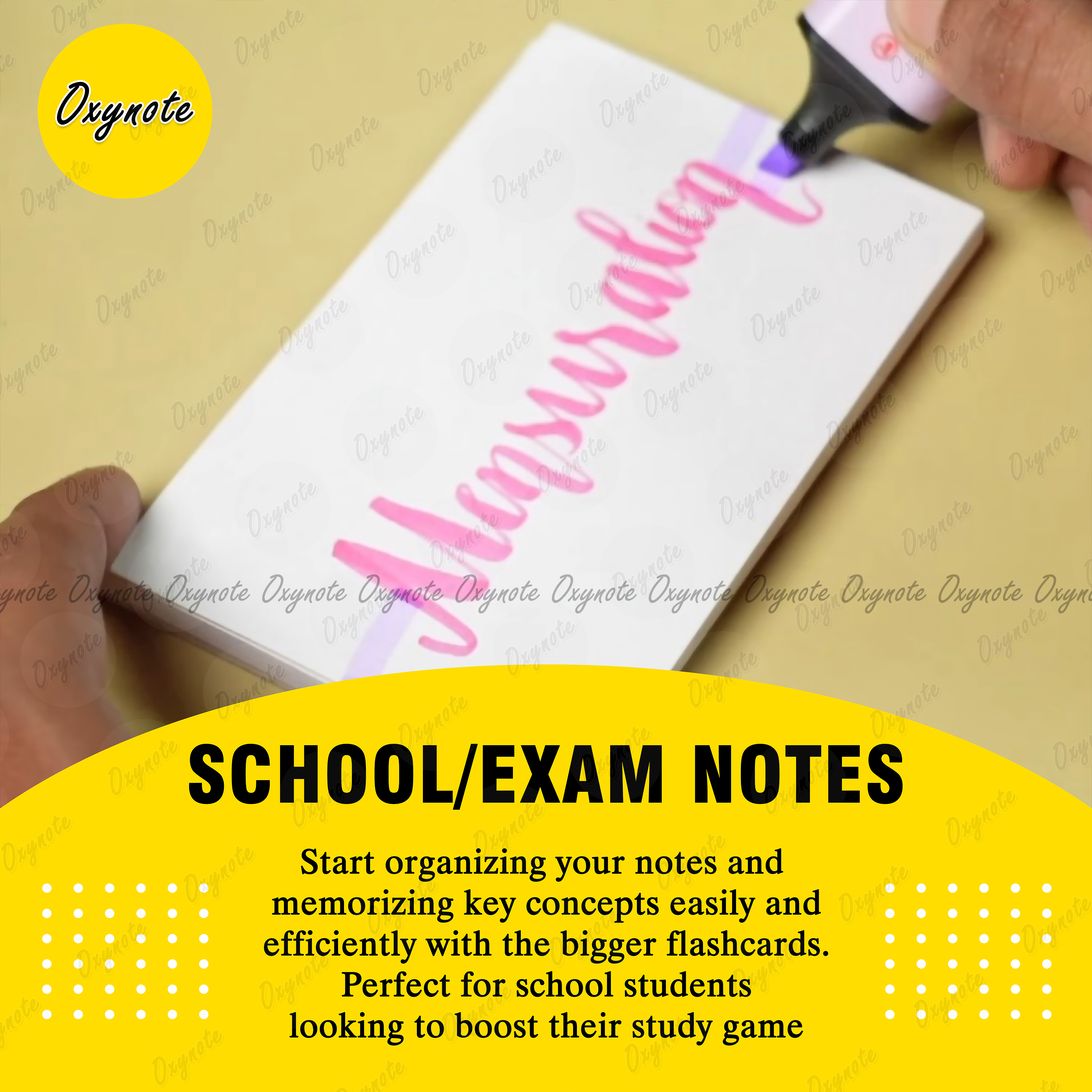 OXYNOTE 3 x 5 inches Index Flash Cards - 50 Cards - Suitable for Exam Preparation, Cheat Sheets, Short Notes, Syllabus Revision_img_12