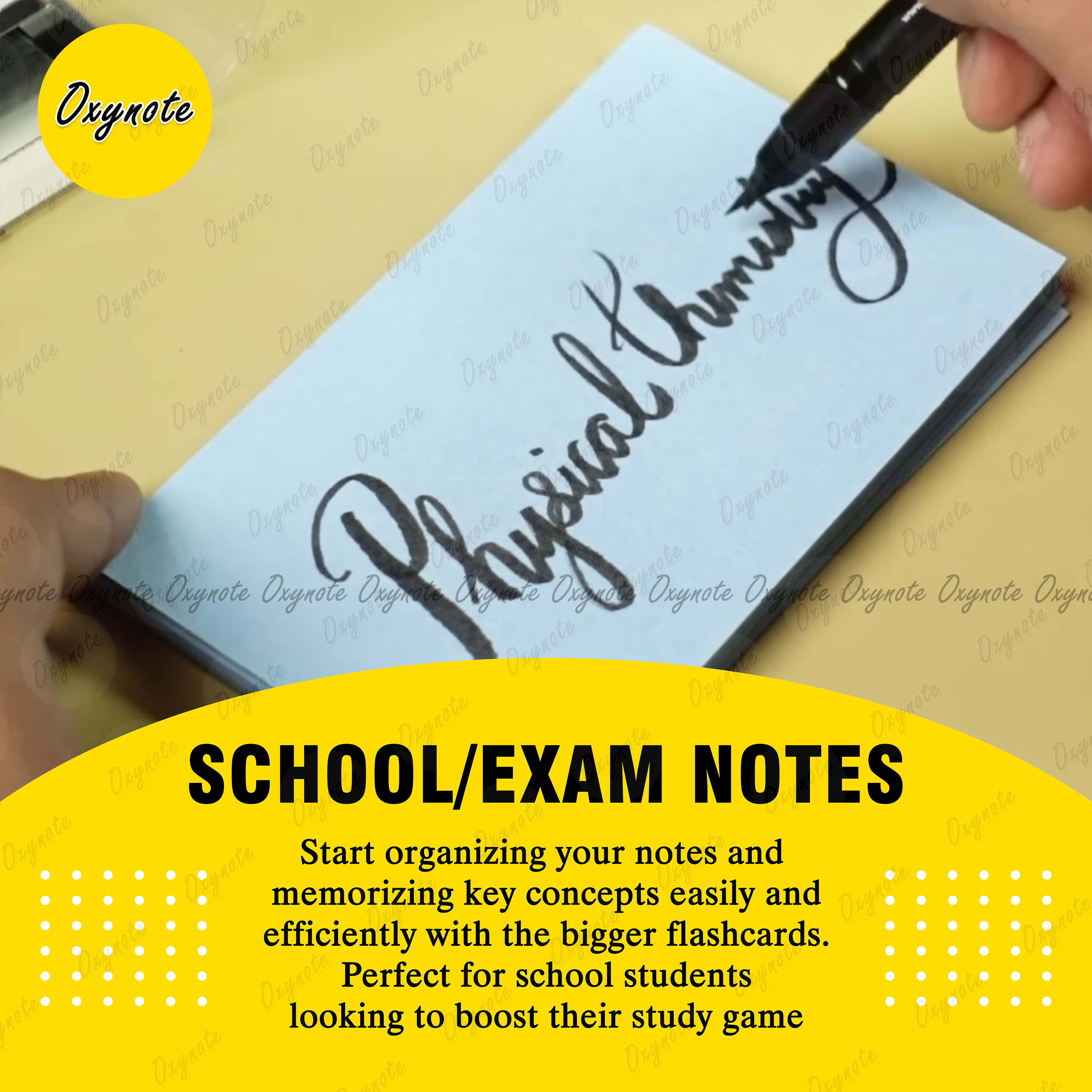 OXYNOTE 3 x 5 inches Index Flash Cards - 50 Cards - Suitable for Exam Preparation, Cheat Sheets, Short Notes, Syllabus Revision_img_3