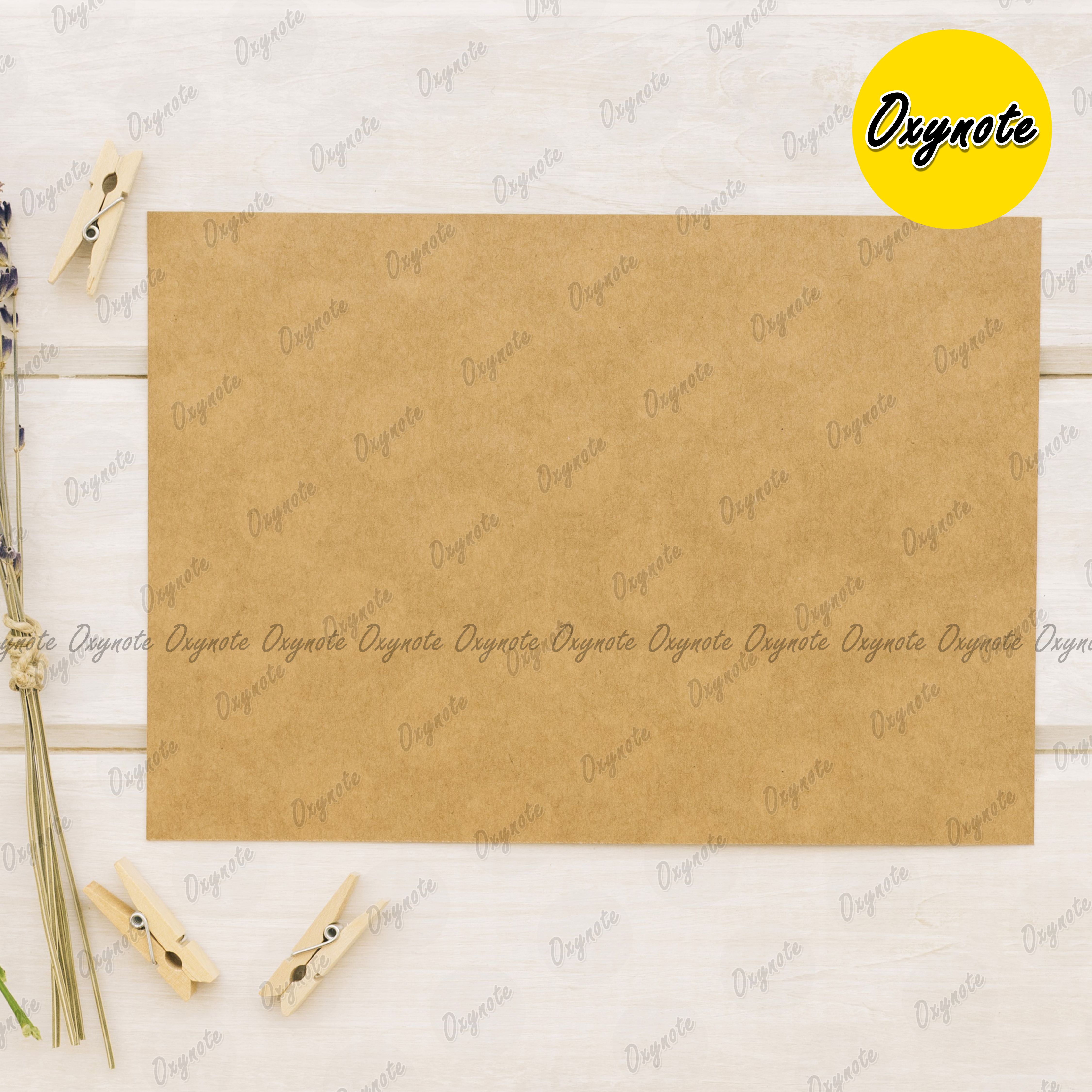 Blank Kraft Card by OXYNOTE - 25 Cards - 400GSM_img_1