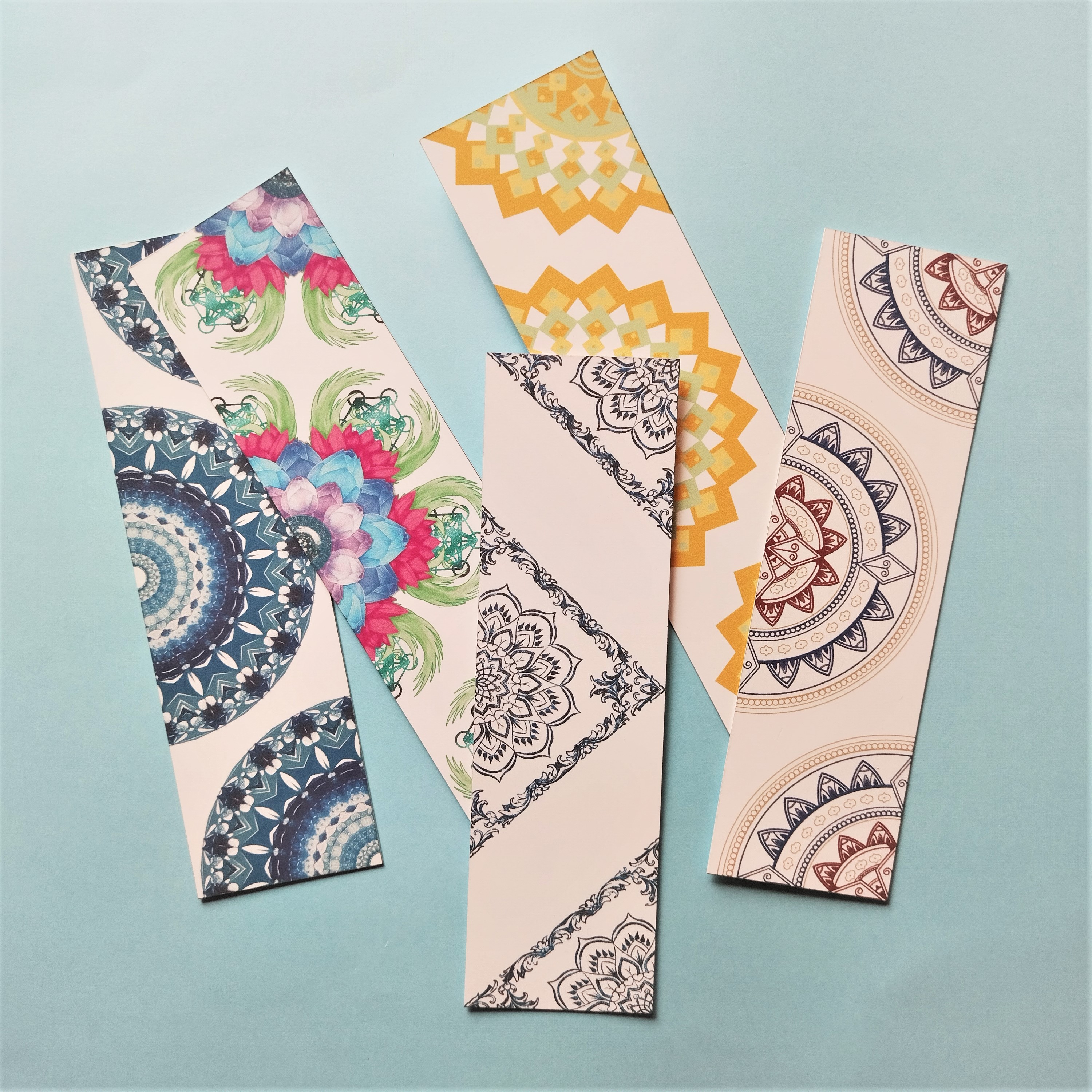 5 Pieces Mandala Art Bookmark by Oxynote_img_0