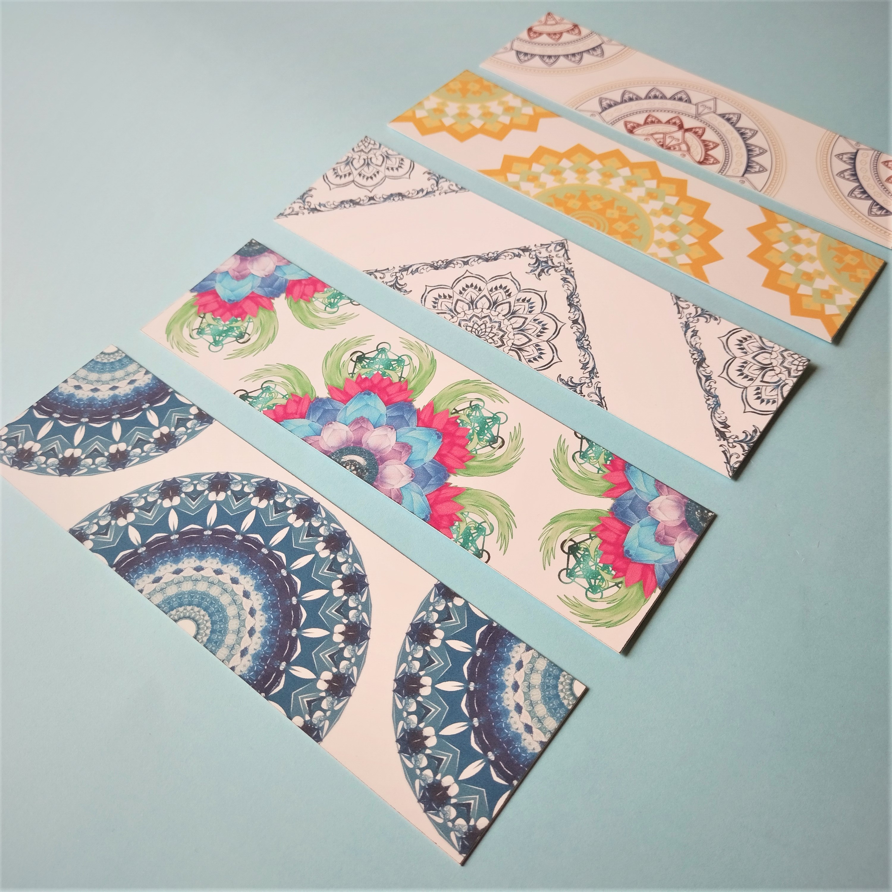 5 Pieces Mandala Art Bookmark by Oxynote_img_1