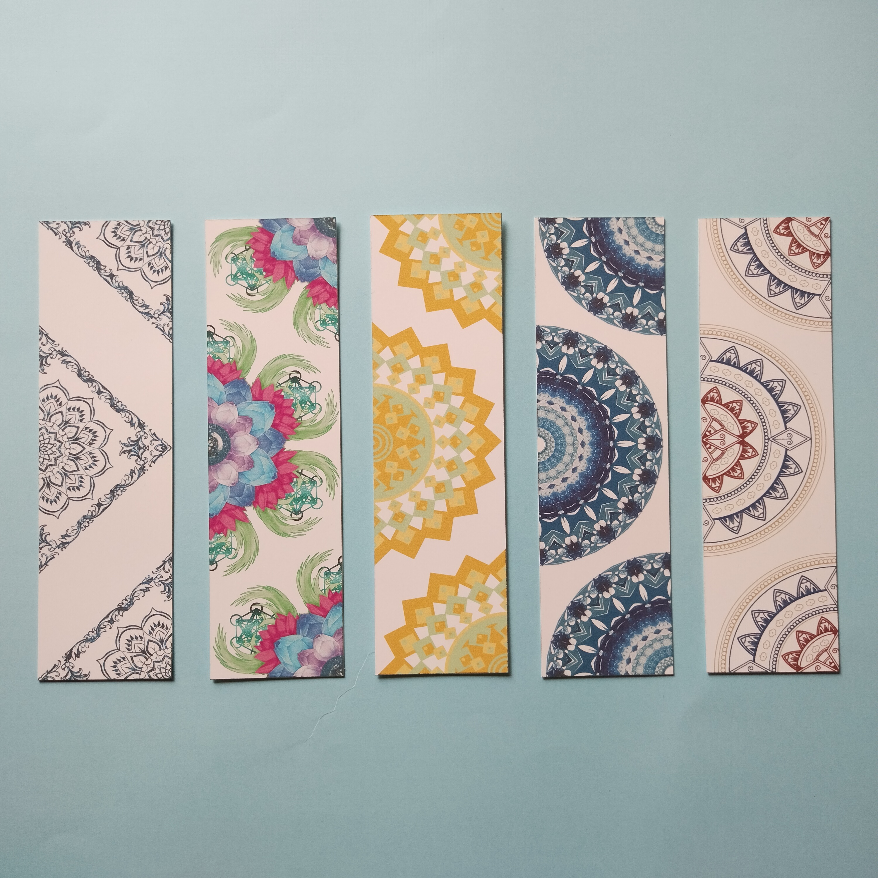 5 Pieces Mandala Art Bookmark by Oxynote_img_3