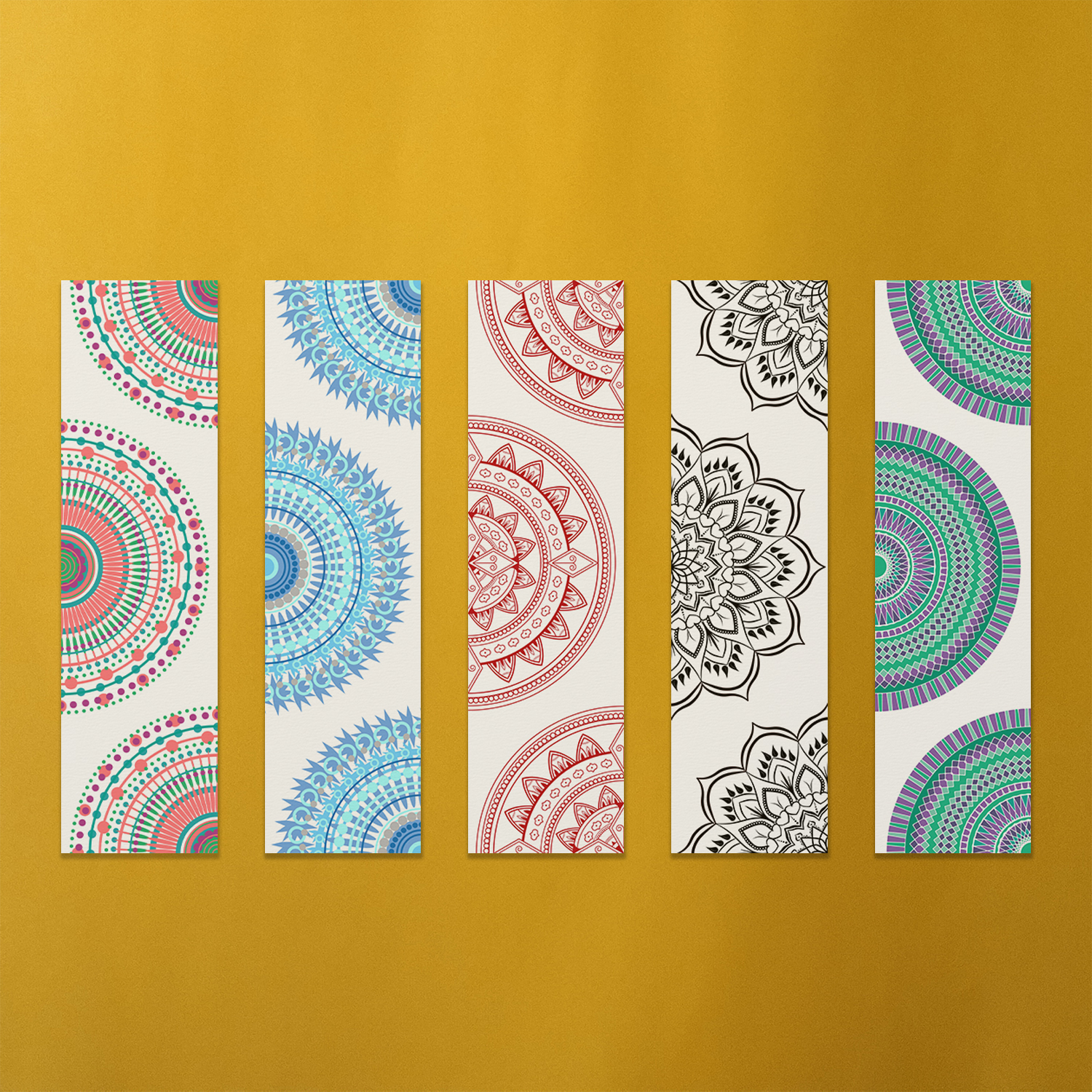 5 Pieces Mandala Art Bookmark by Oxynote_img_4
