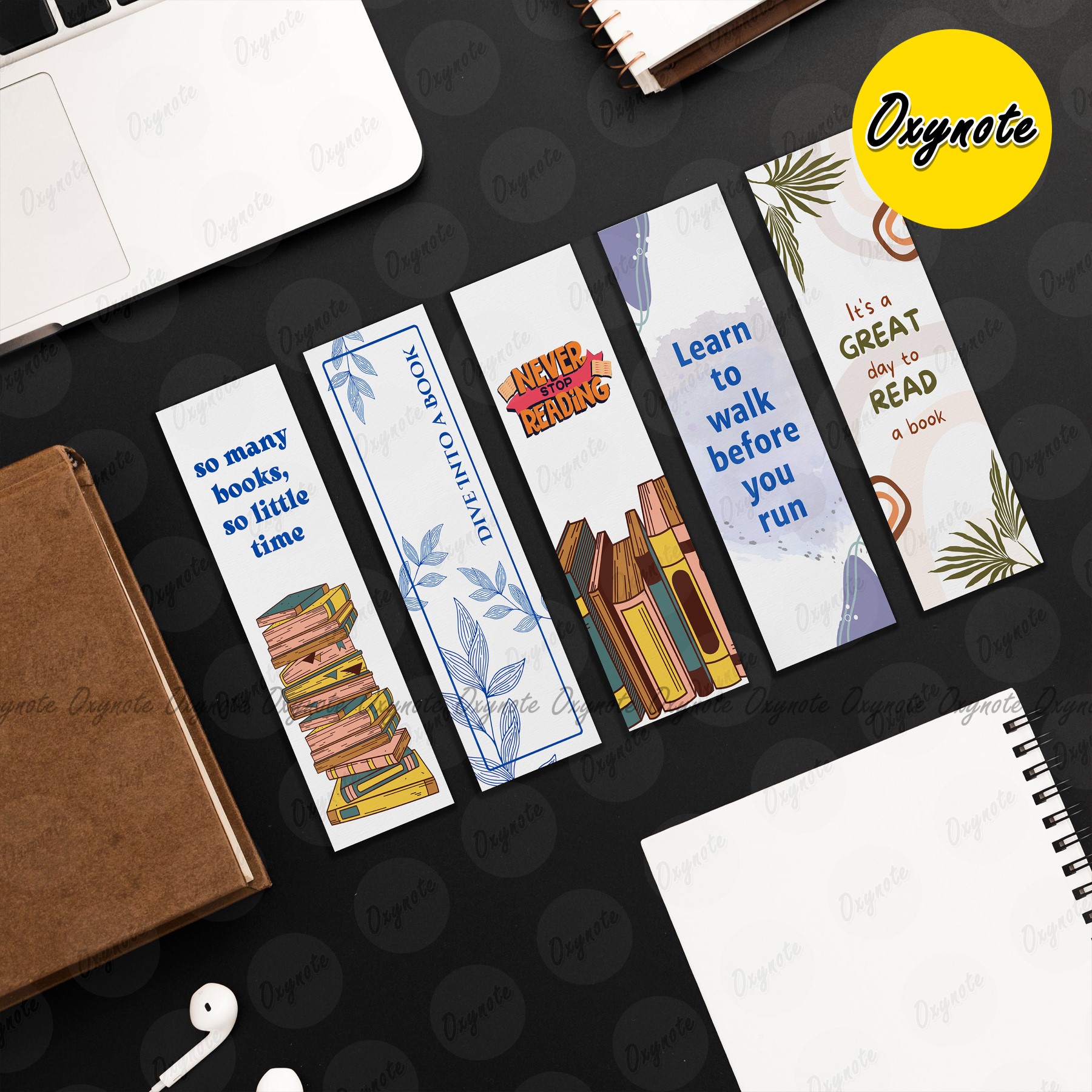 5 Pieces Bookmark (Size- 5.5inch x 1.5inch) by Oxynote_img_11