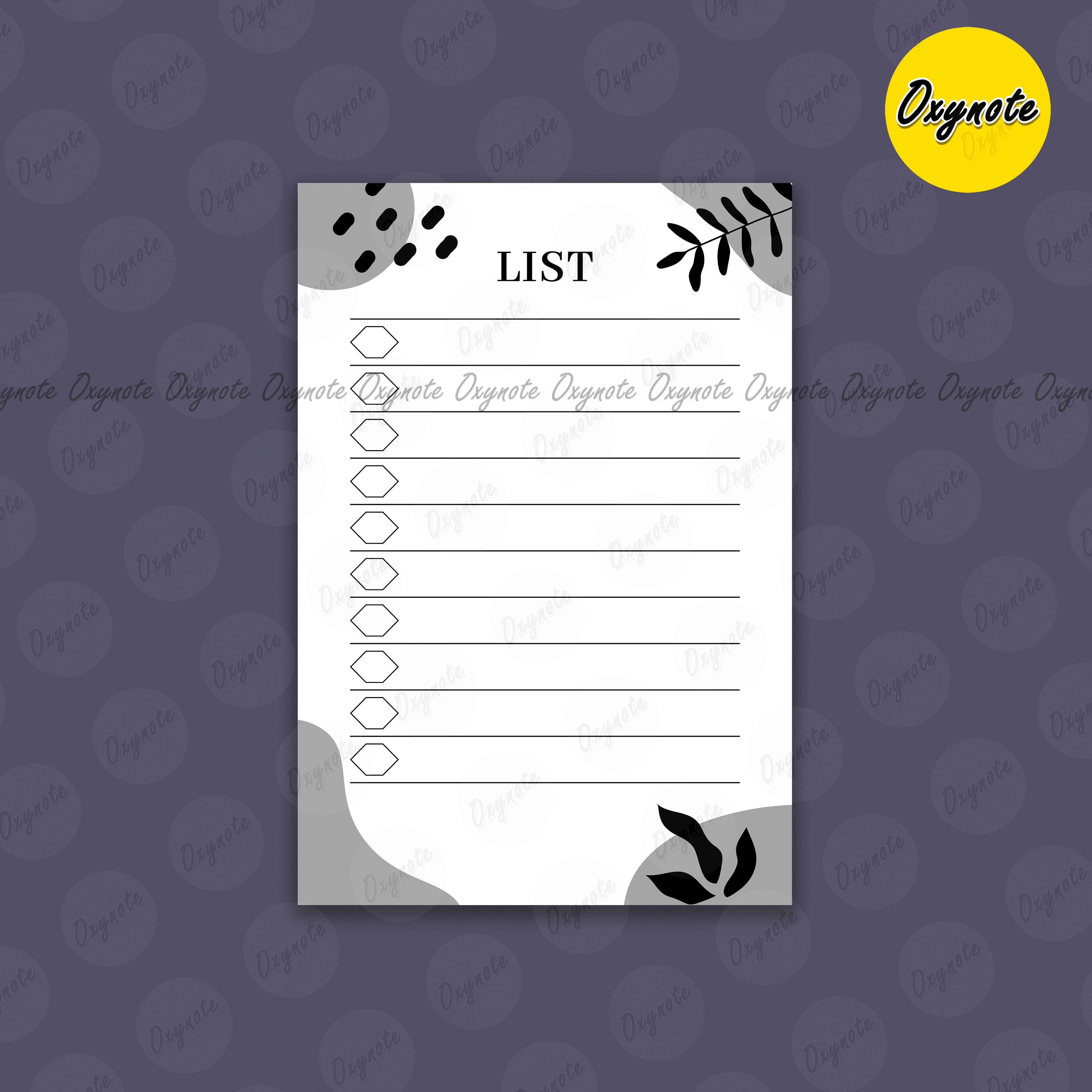 Checklist / Wishlist / List / Grocery & Shopping List (Mini Size) by OXYNOTE - 3.8 x 2.6 inch - 50 Sheets_img_4