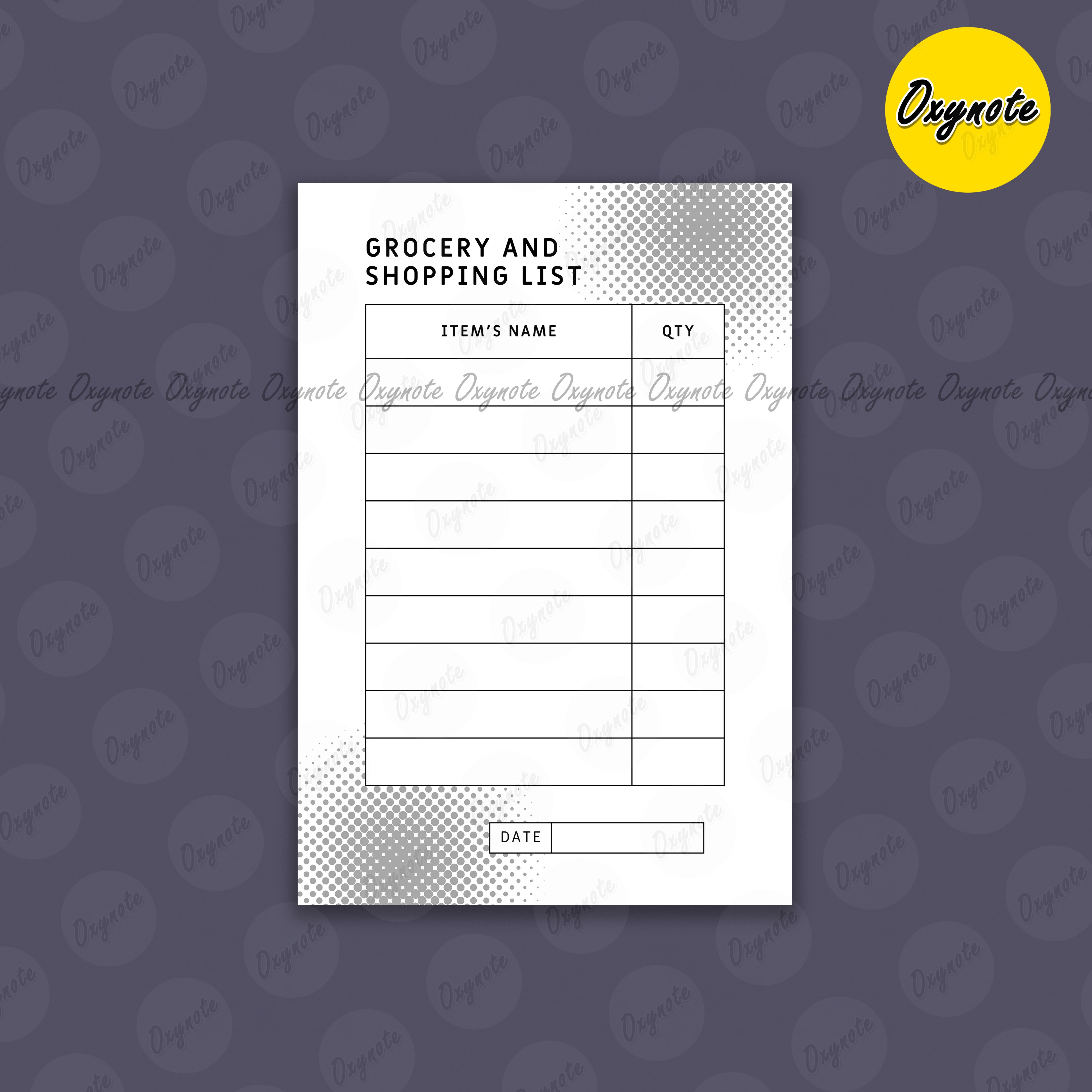 Checklist / Wishlist / List / Grocery & Shopping List (Mini Size) by OXYNOTE - 3.8 x 2.6 inch - 50 Sheets_img_6