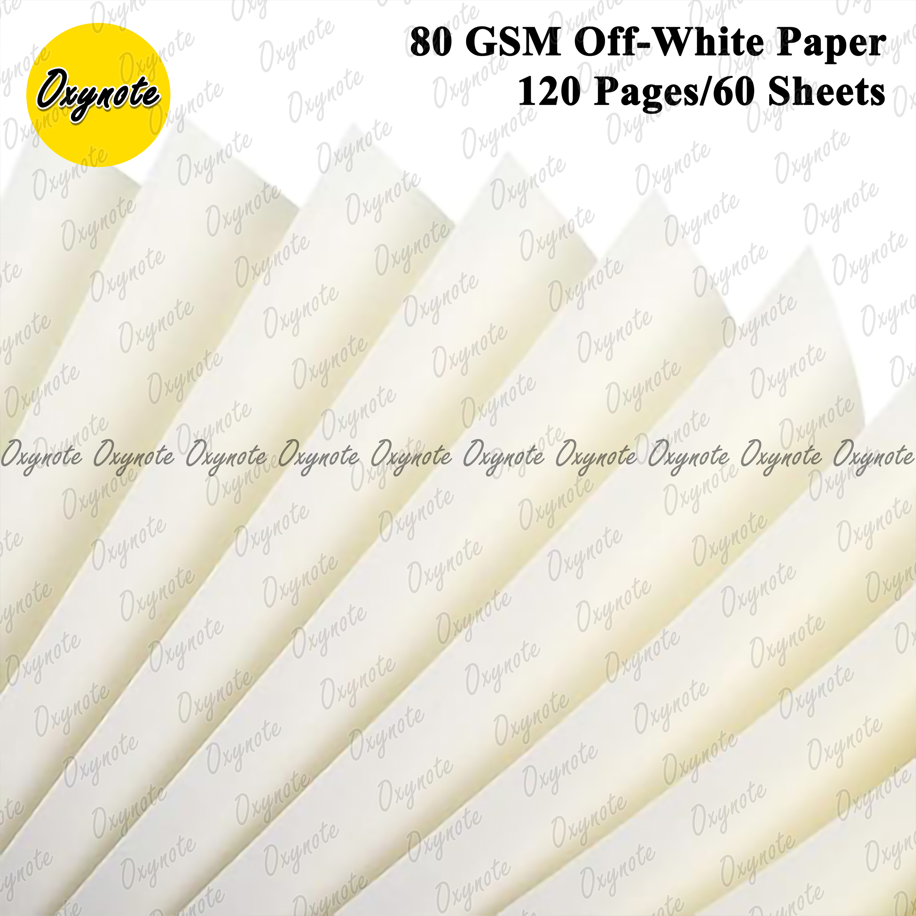 Spiral Notebook by OXYNOTE - 8.5 x 5.5 inches - 120 Pages - Double Wire-O Binding_img_7