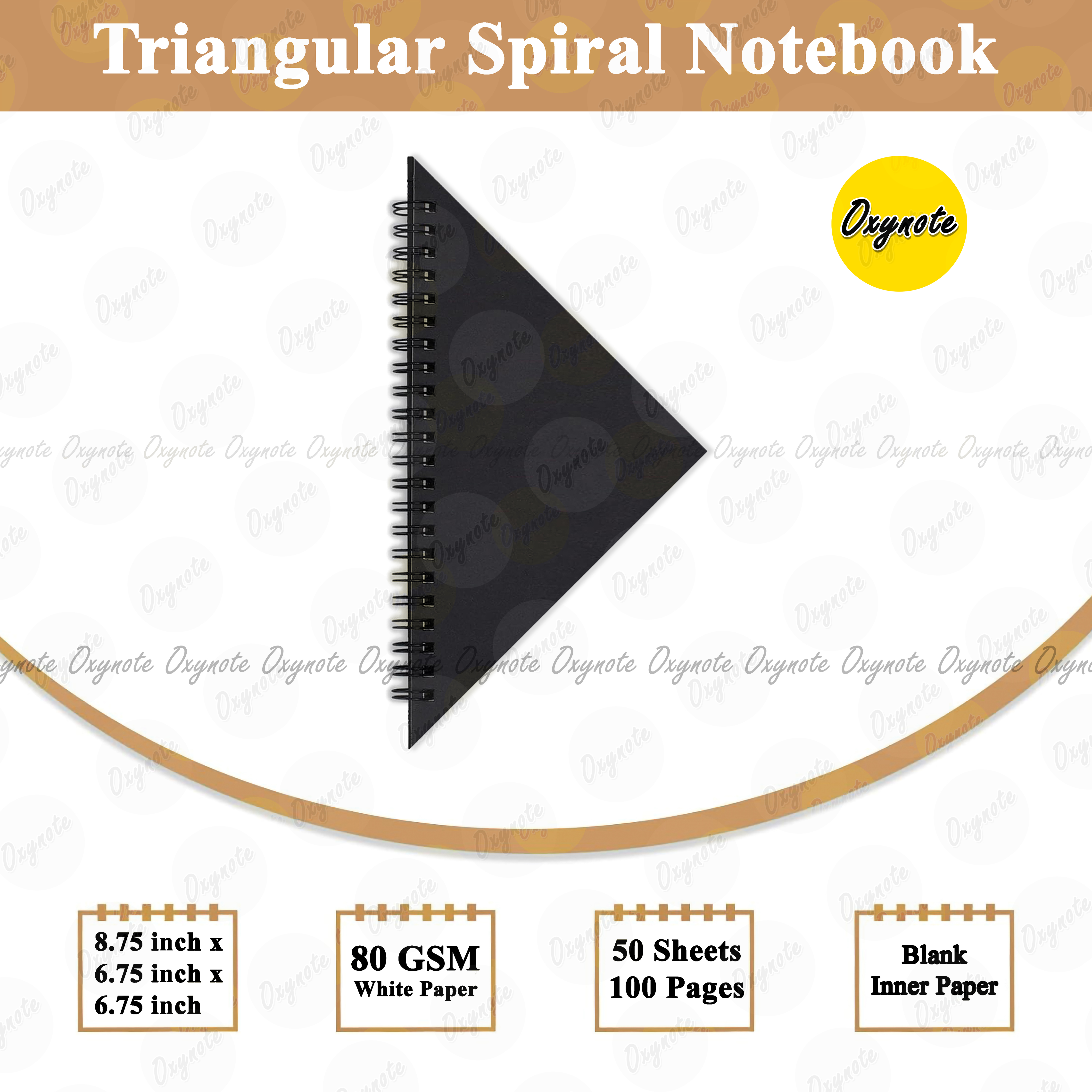 Triangular Spiral Notebook by OXYNOTE_img_6