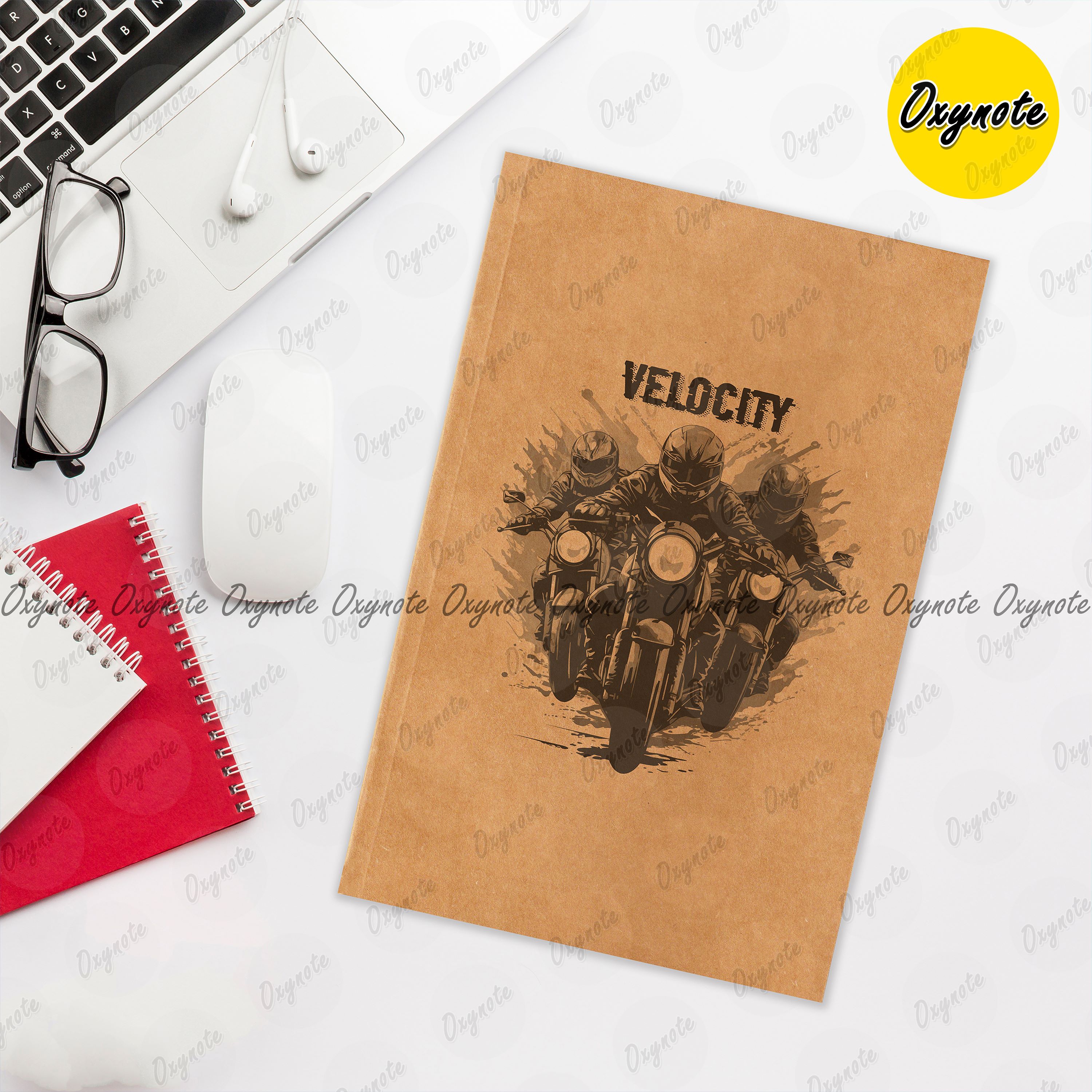 Velocity Theme Cover Notebook by OXYNOTE - 8.5 x 5.5 inch - 80 Pages_img_0