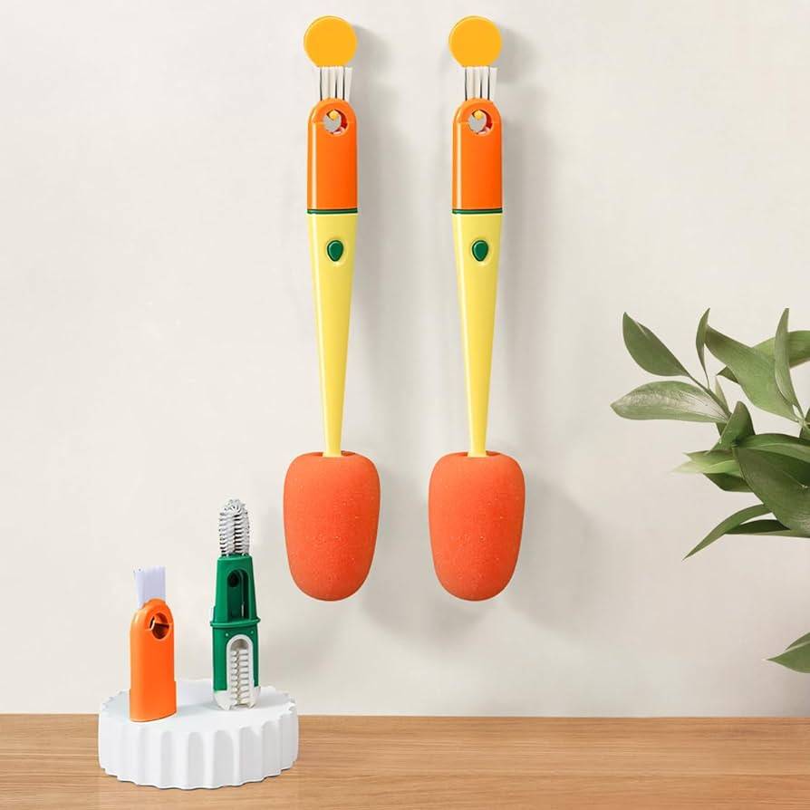 3 in 1 Multi Bottle Cleaning Sponge Brush