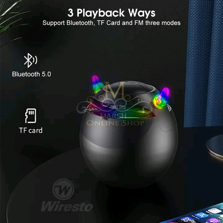 💥Wiresto G90 Dazzling color Wireless Bluetooth Speakers_img_6