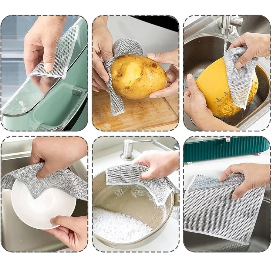Magic Dish Cloth 3Pcs, ম্যাজিক মাজুনি