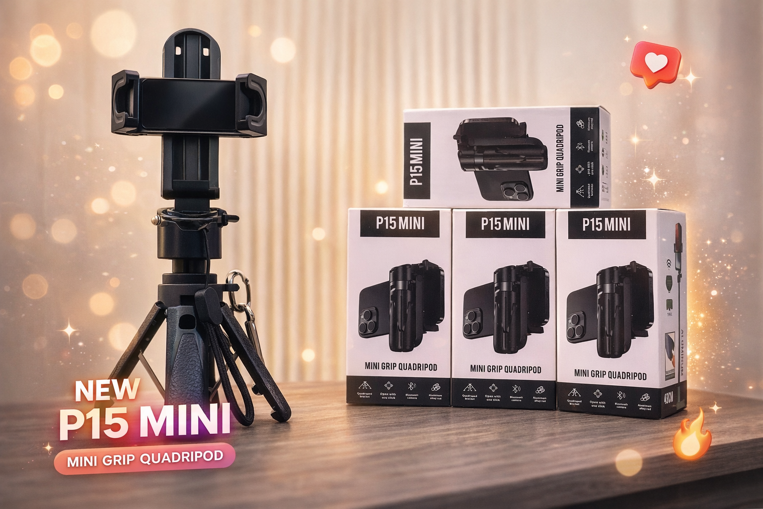 P15mini Selfie Stick Tripod_img_4