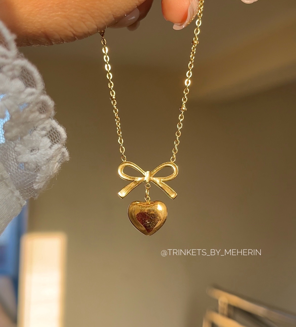 Bow love necklace_img_1