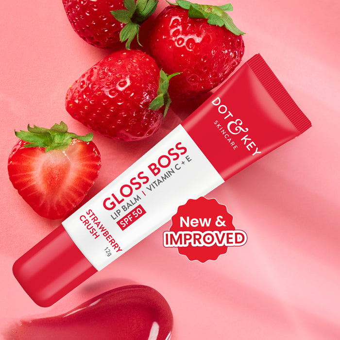 Vitamin C + E Brightening Lip Balm with SPF 50+ : Strawberry crush - Image 1