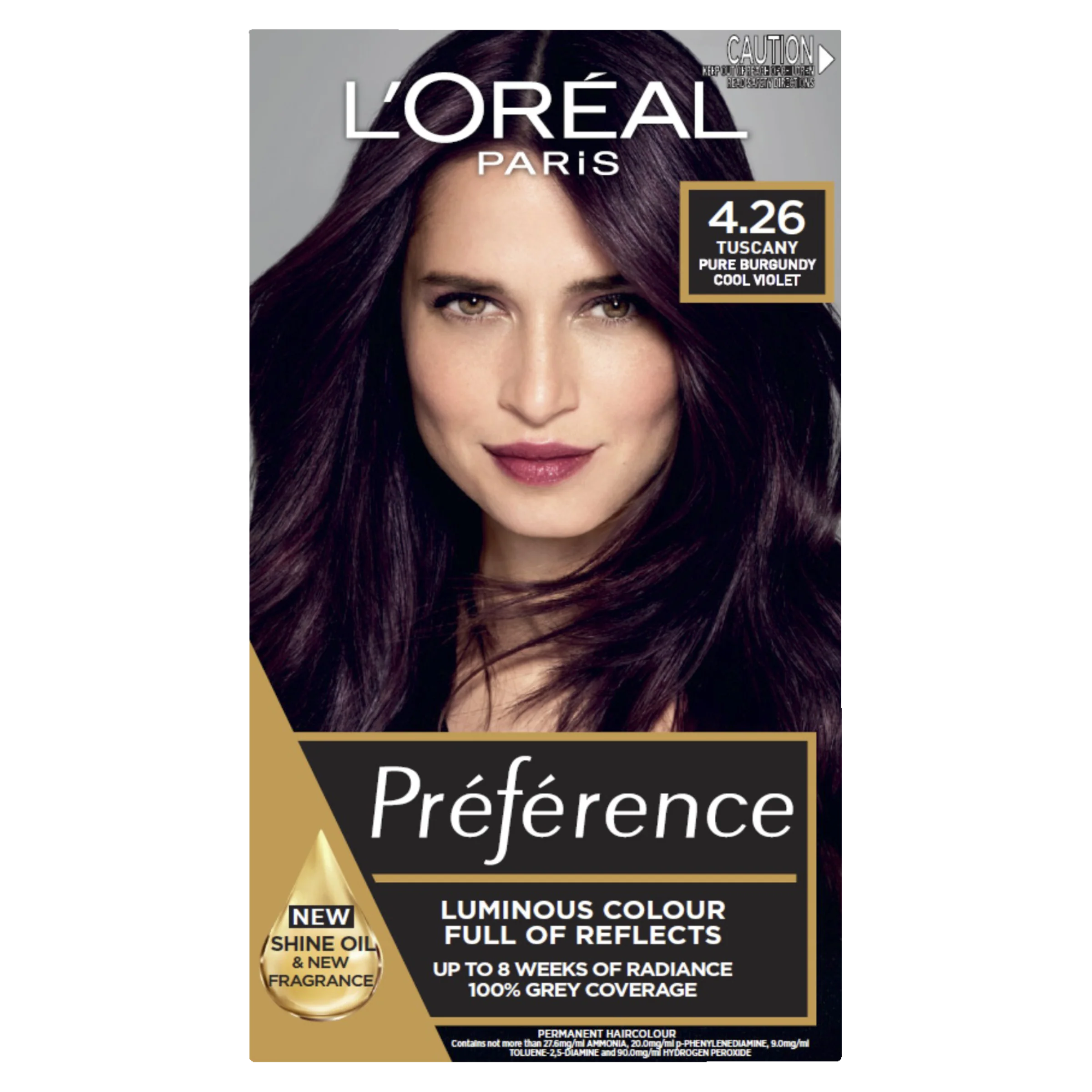 Loreal Preference Hair Color 4.26 - Pure Burgundy Cool Violet